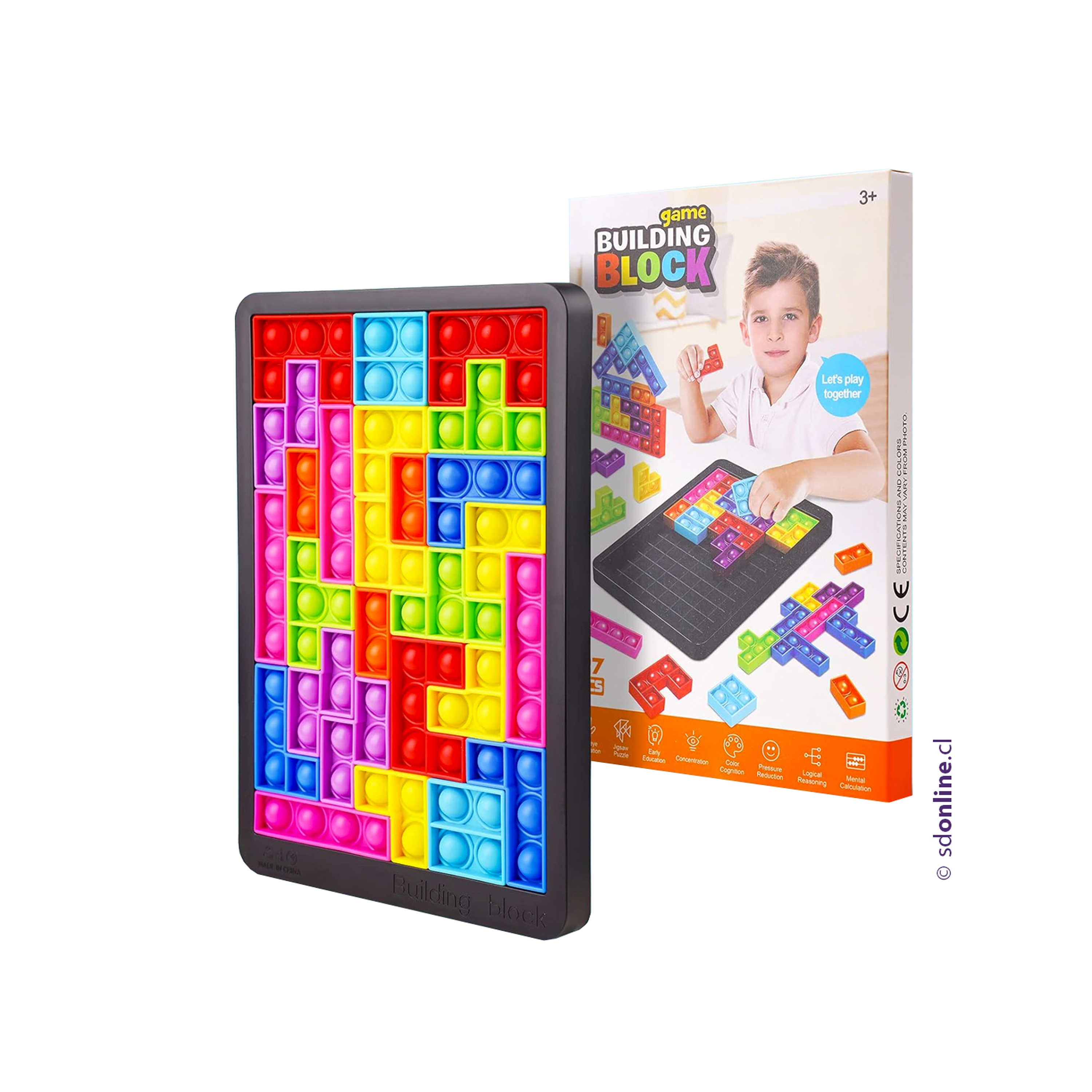 Rompecabeza antiestres tetris burbujas  2