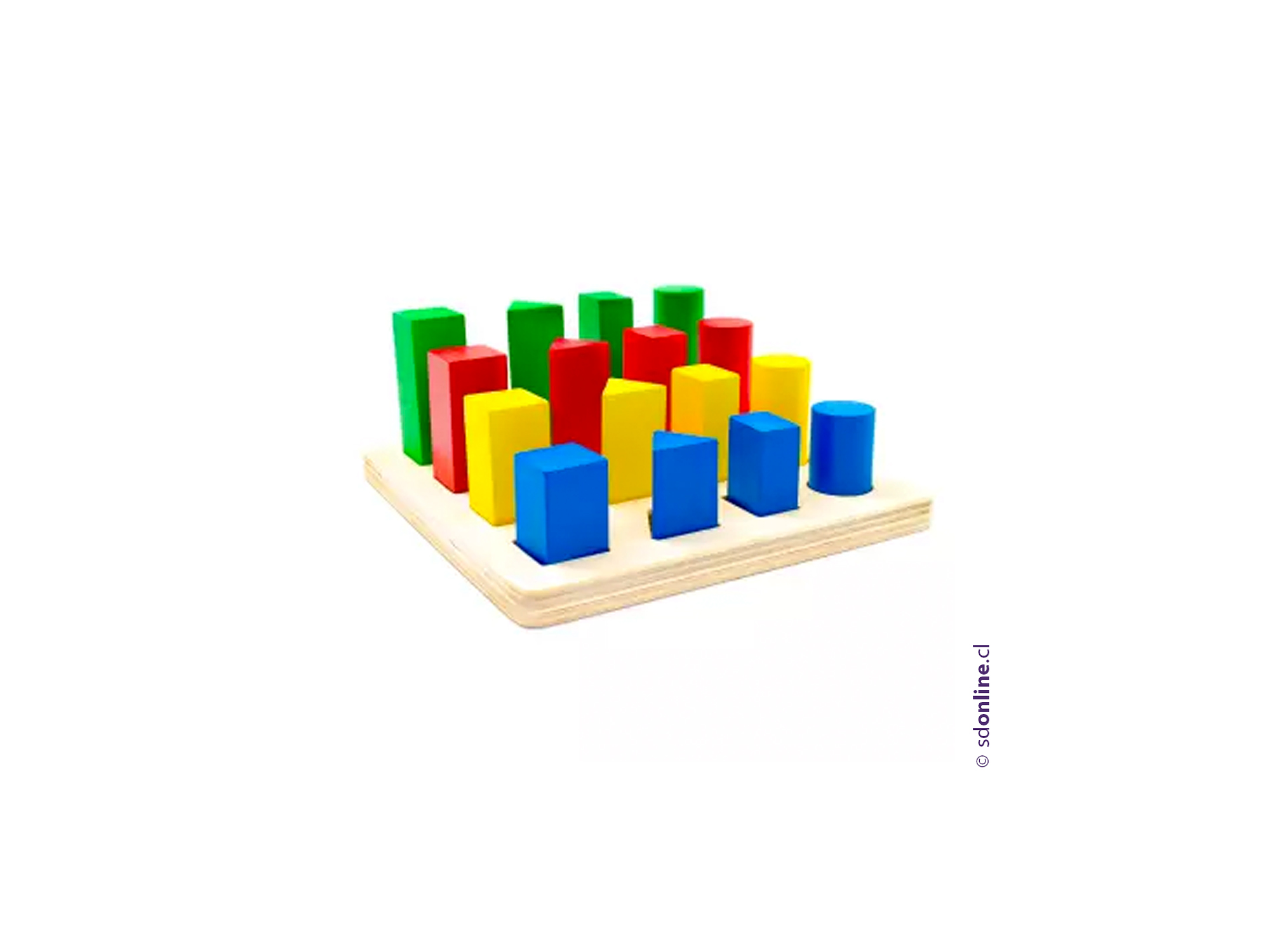 Seriación formas color tamaño 1