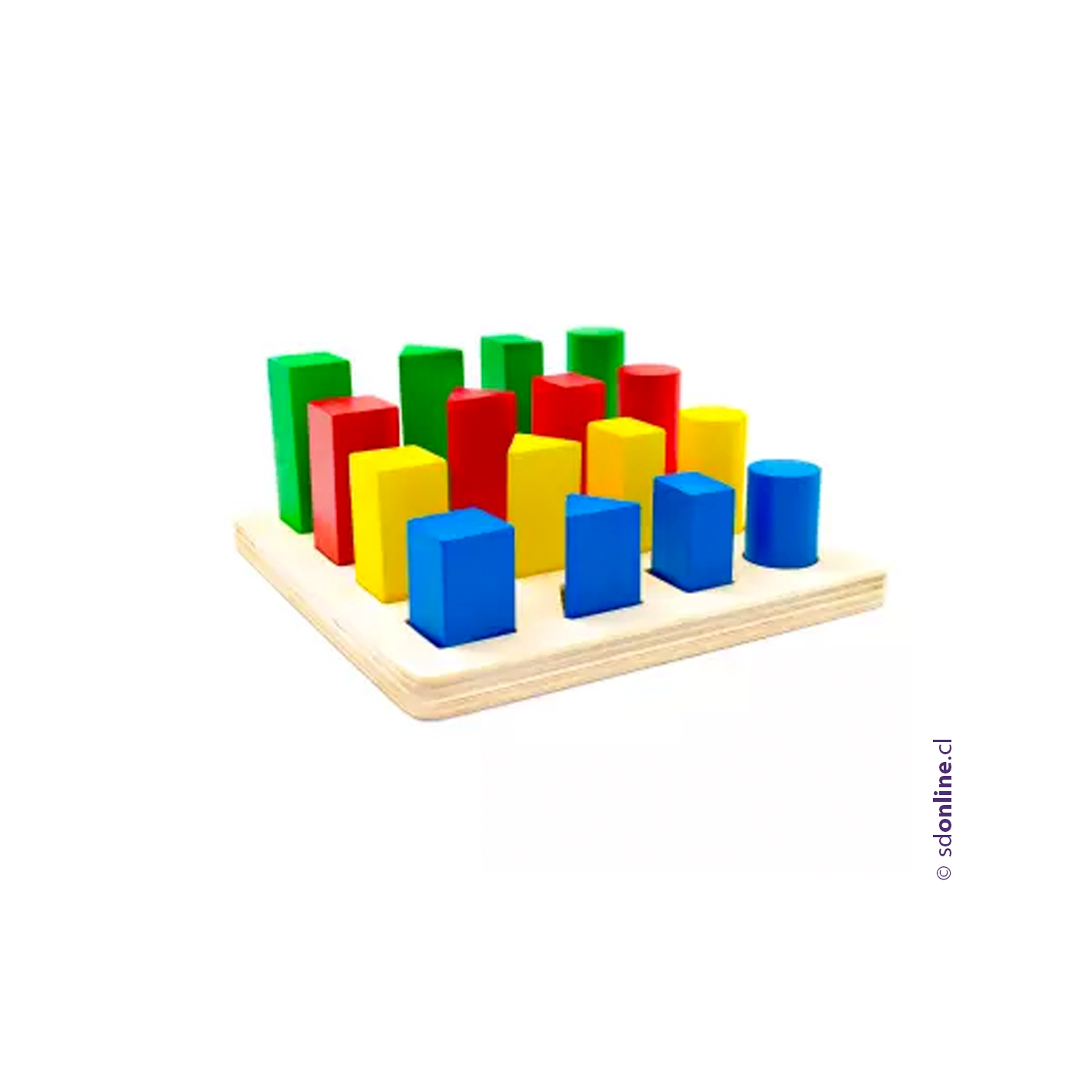 Seriación formas color tamaño 1