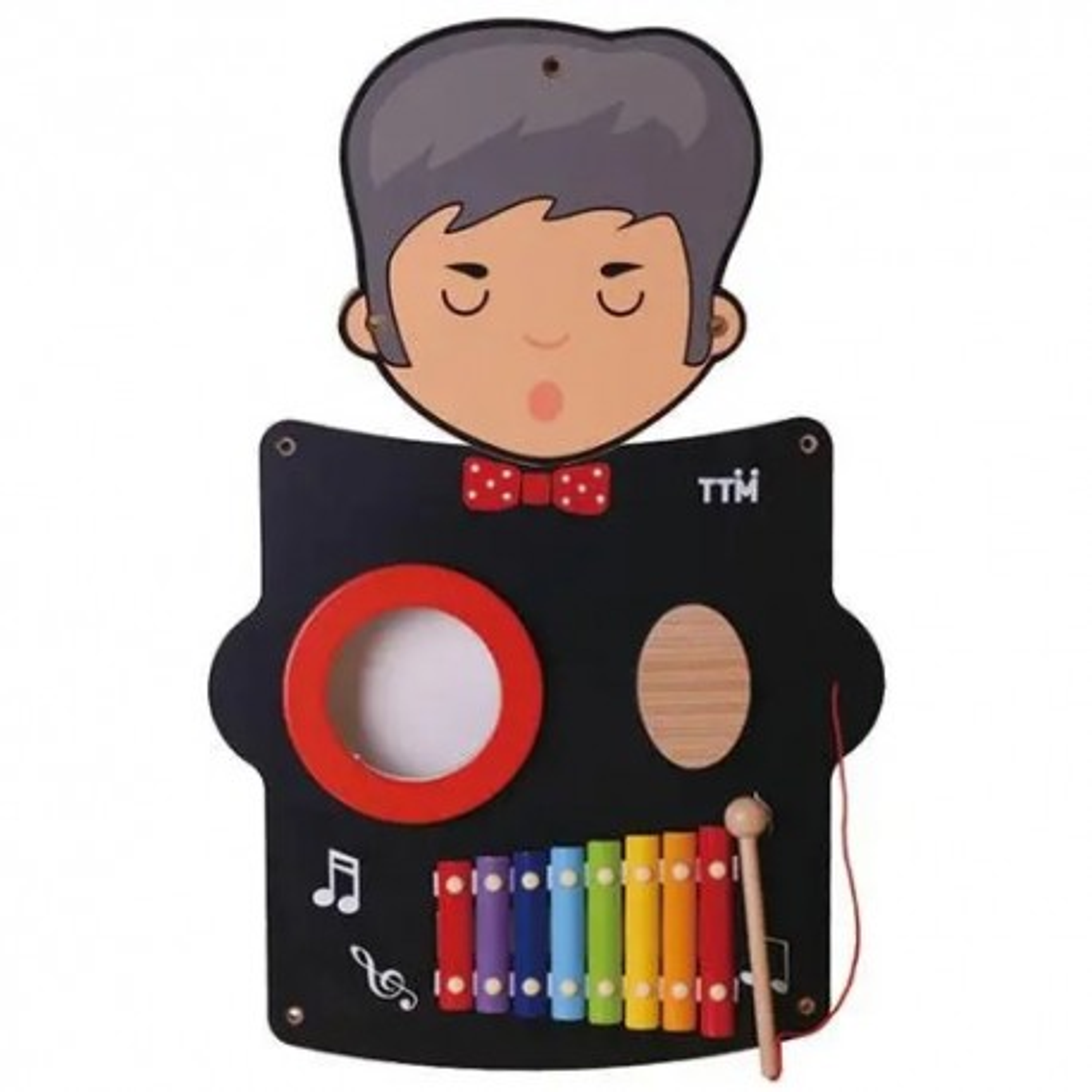 Panel de pared de madera músico 1