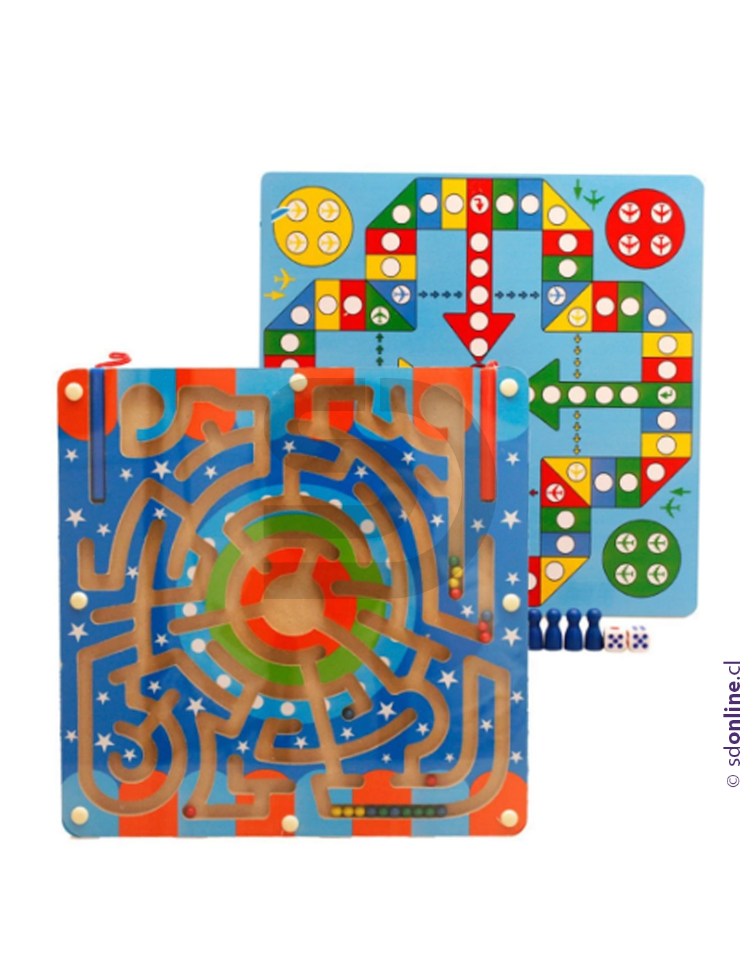 Laberinto magnetico 2 en 1