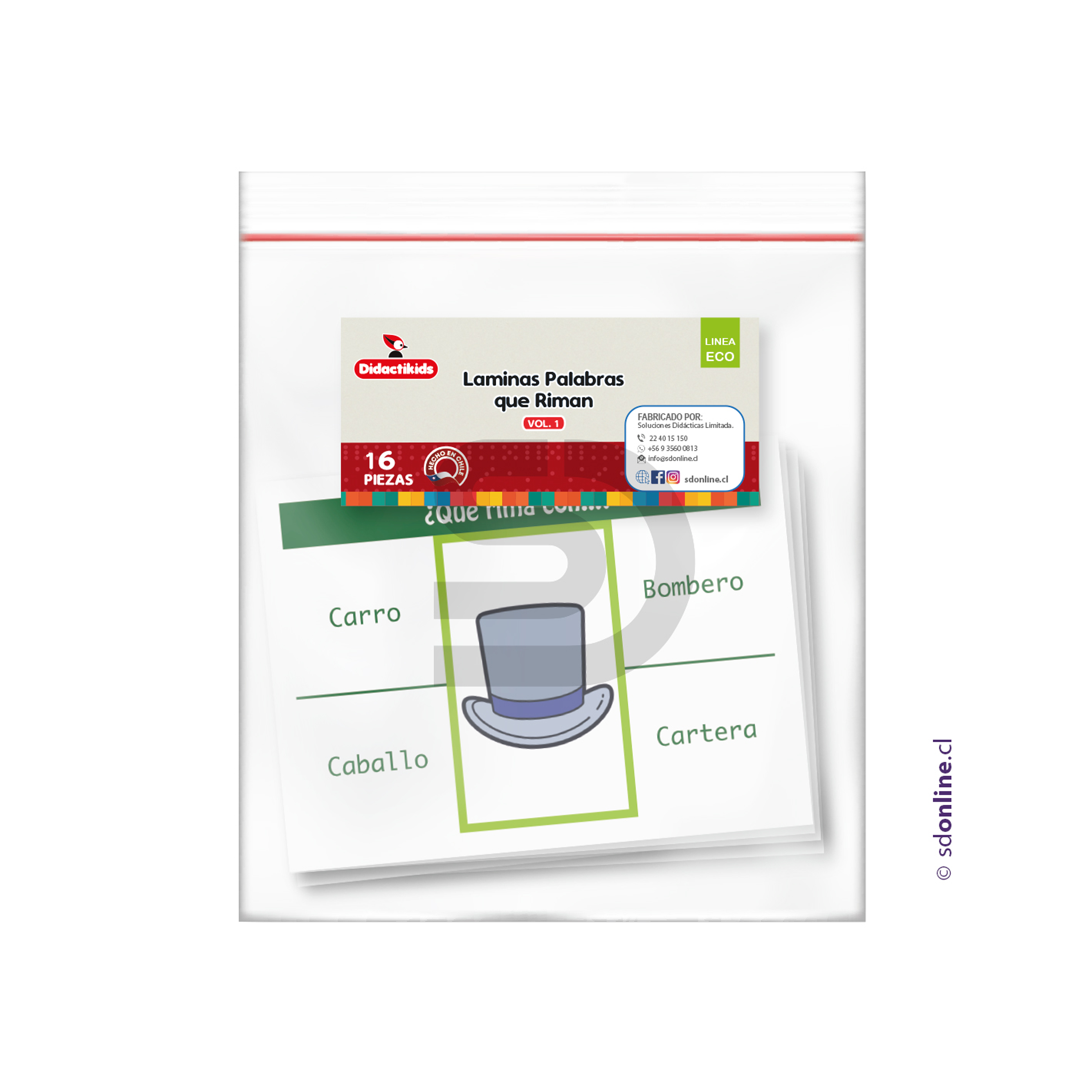 Láminas palabras que riman 1