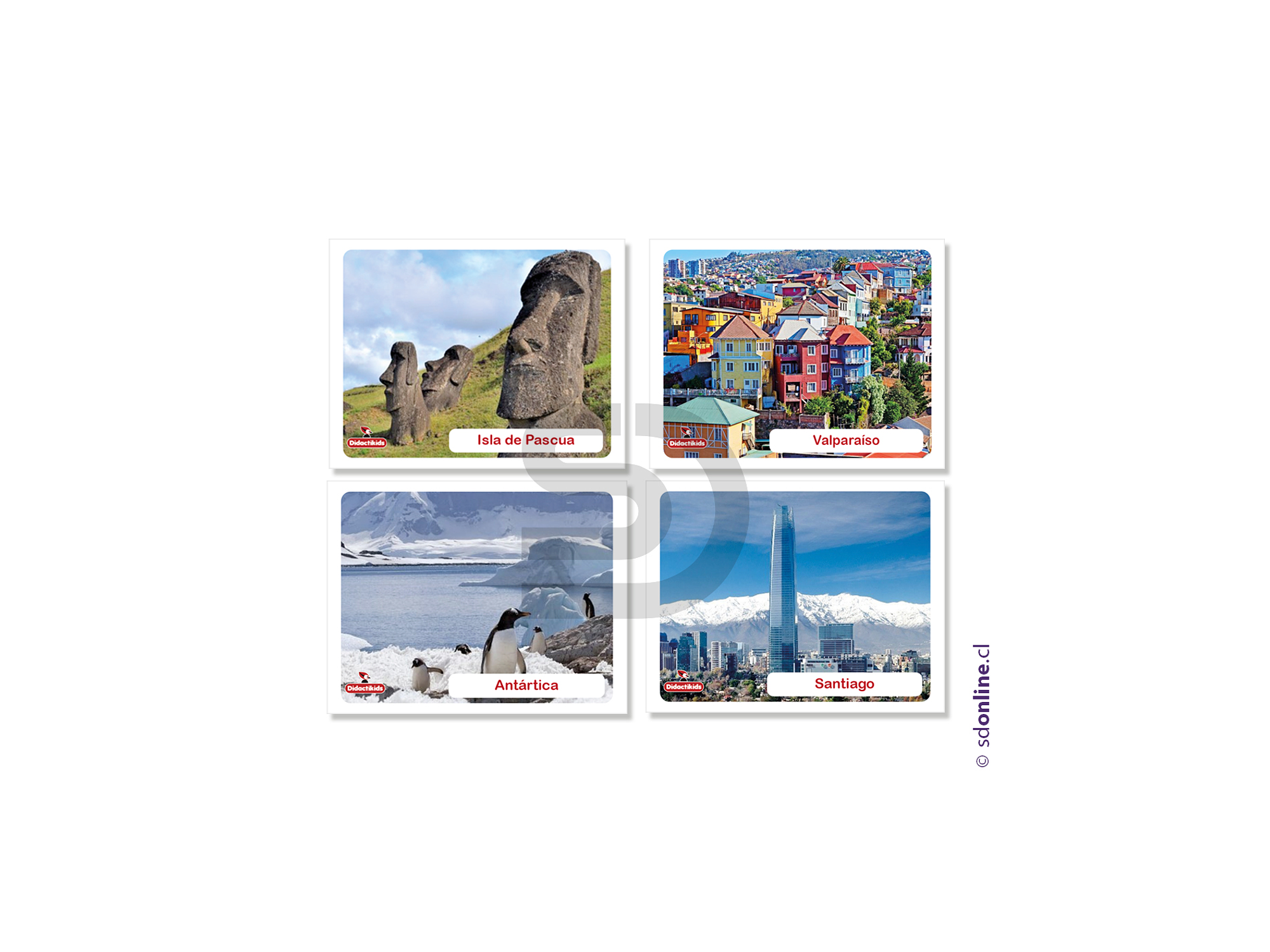 Naipes memorice lugares de Chile Vol. 1 2