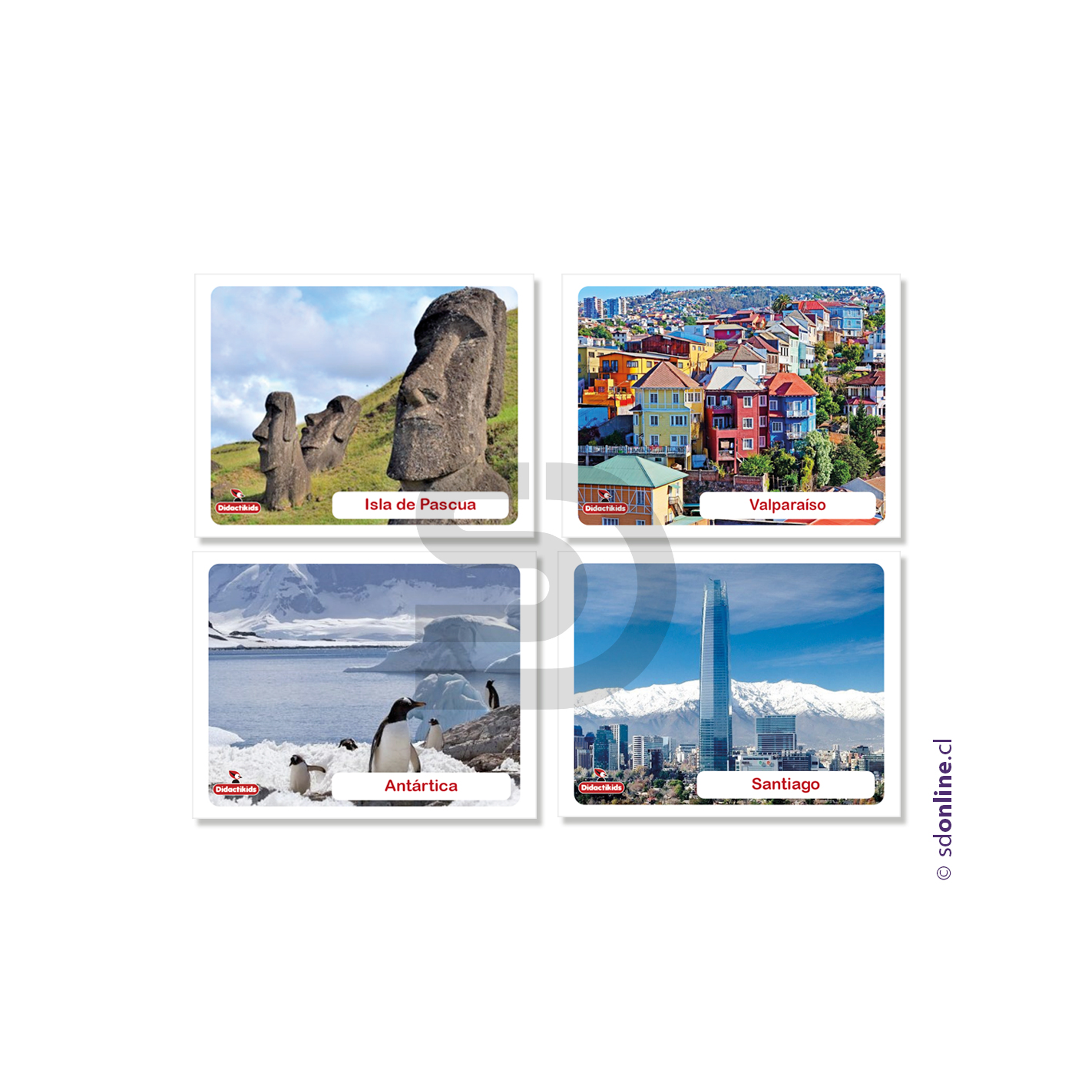 Naipes memorice lugares de Chile Vol. 1 2