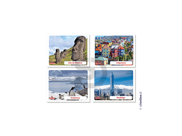 Naipes memorice lugares de Chile Vol. 1 2