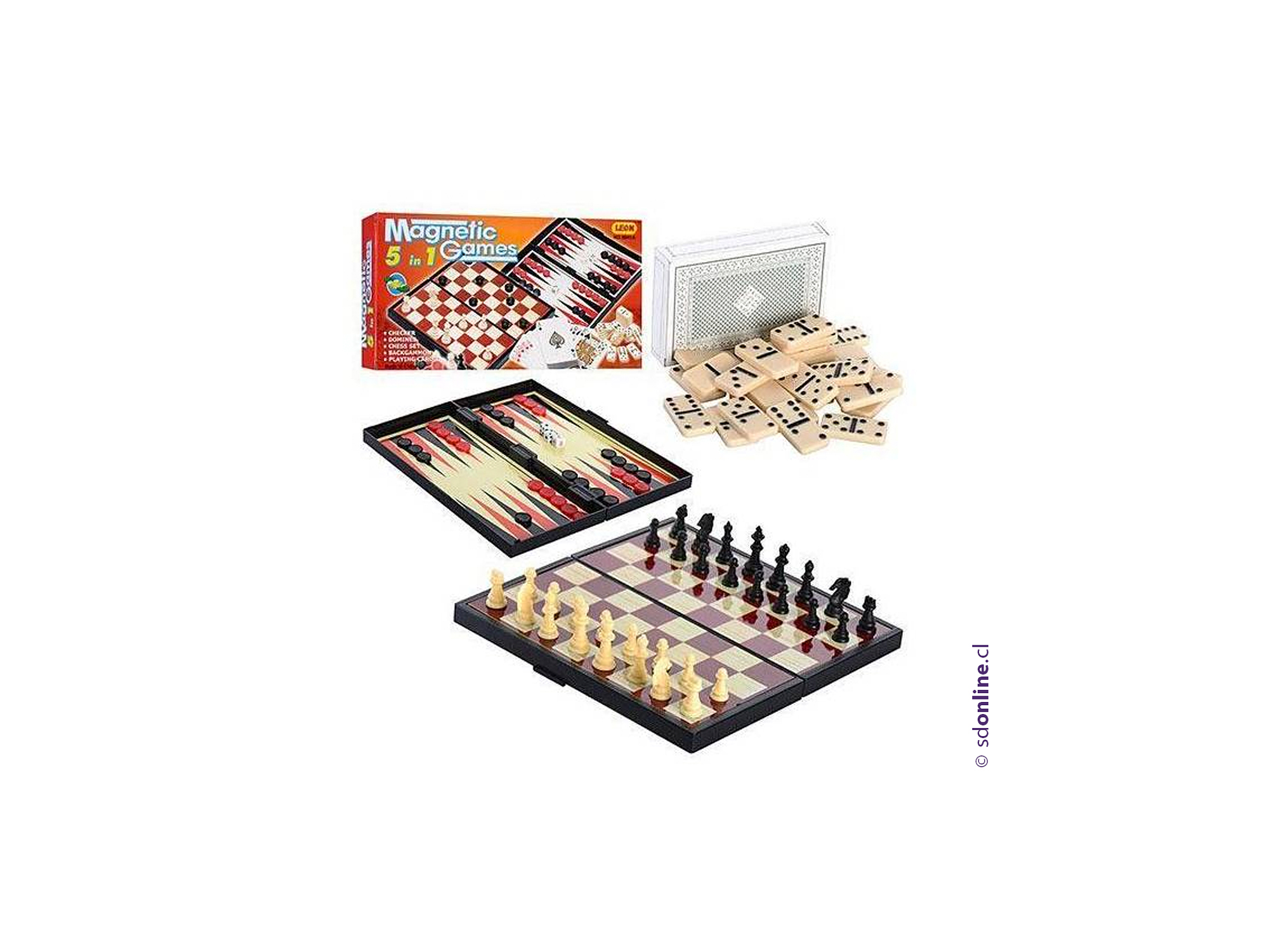 Juegos magnéticos 5 en 1 2