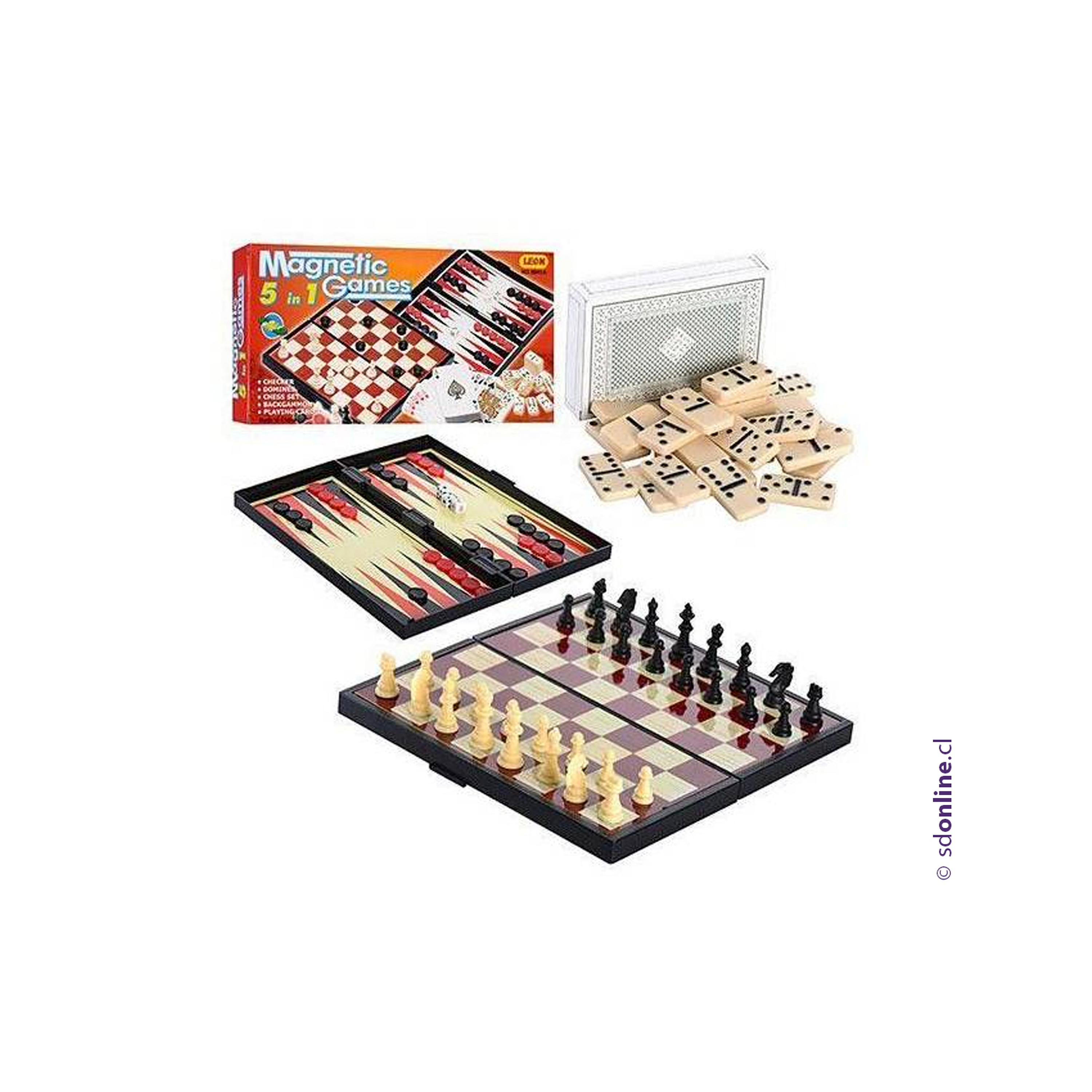 Juegos magnéticos 5 en 1 2