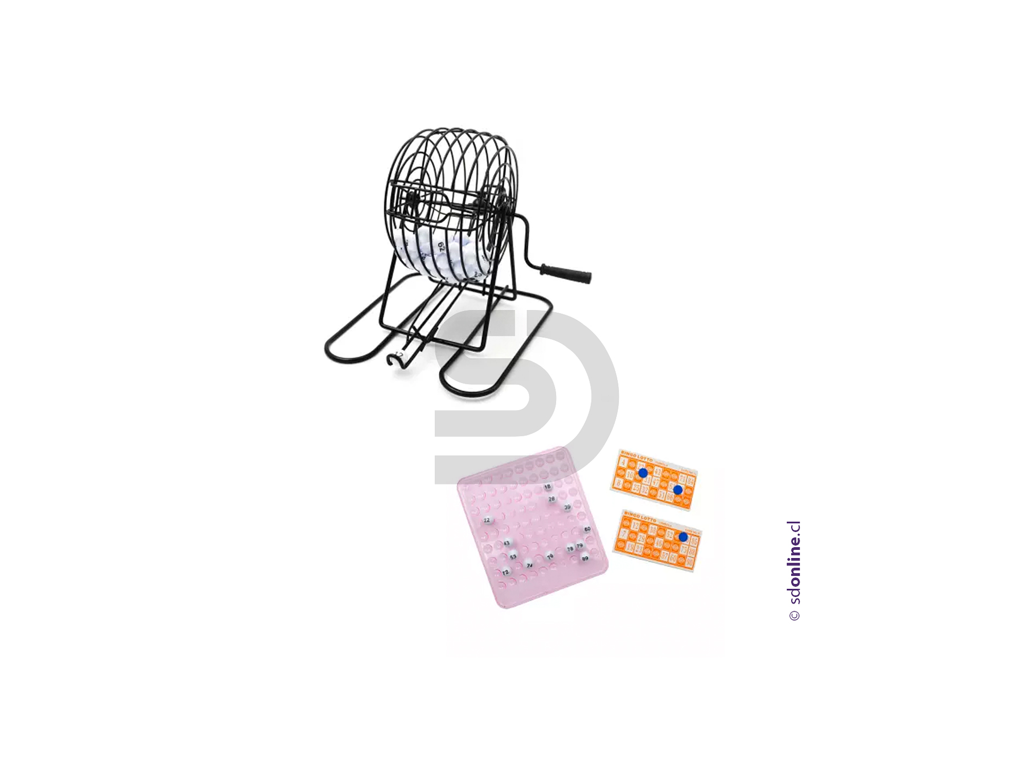 Bingo loto metálico con cartones 1