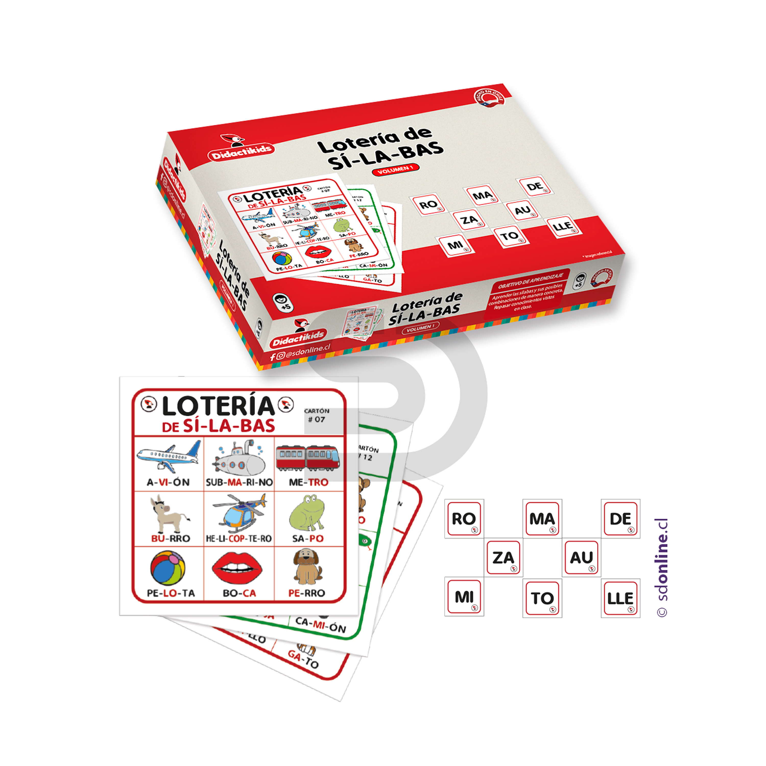 Lotería de silabas 1