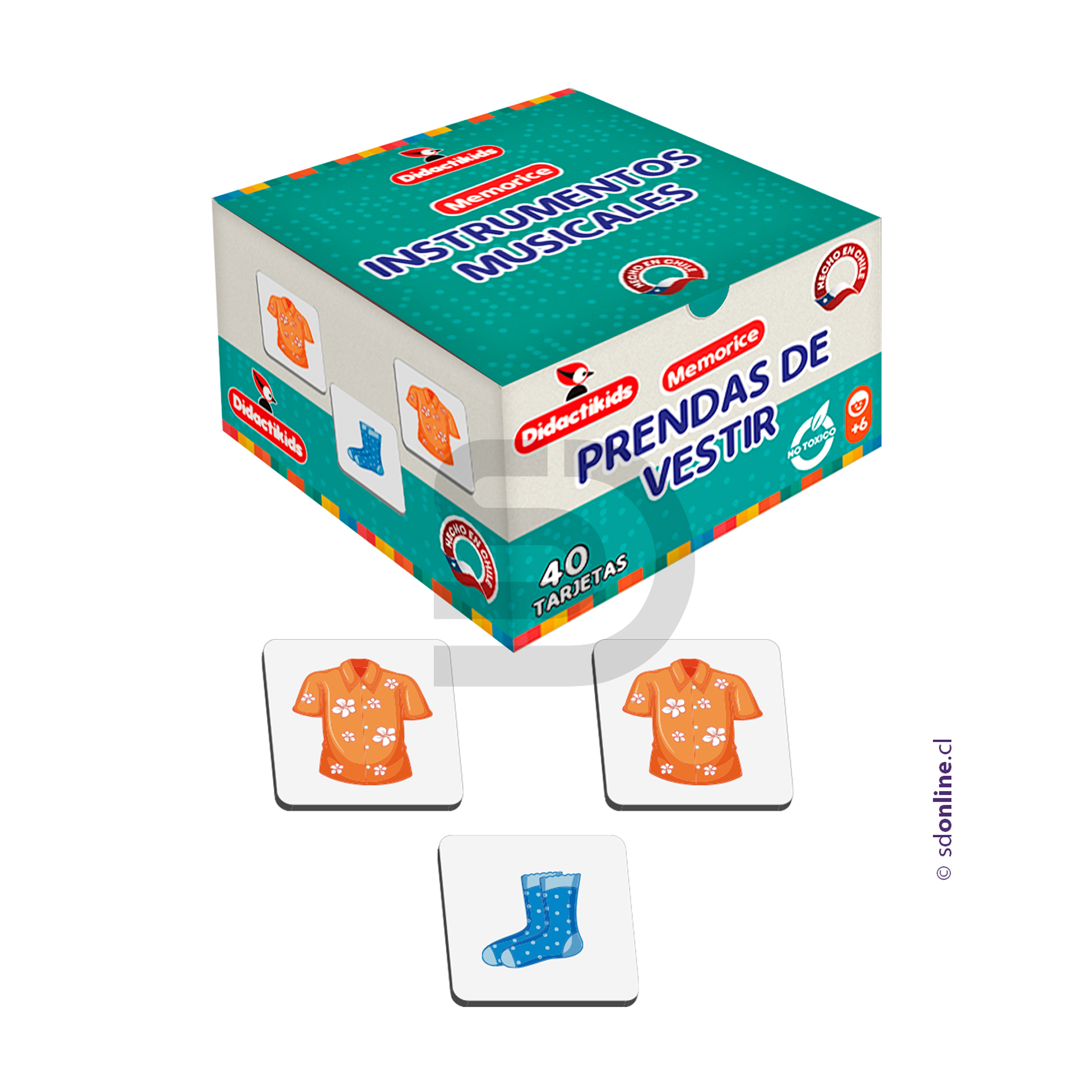 Memorice de prendas de vestir.  1