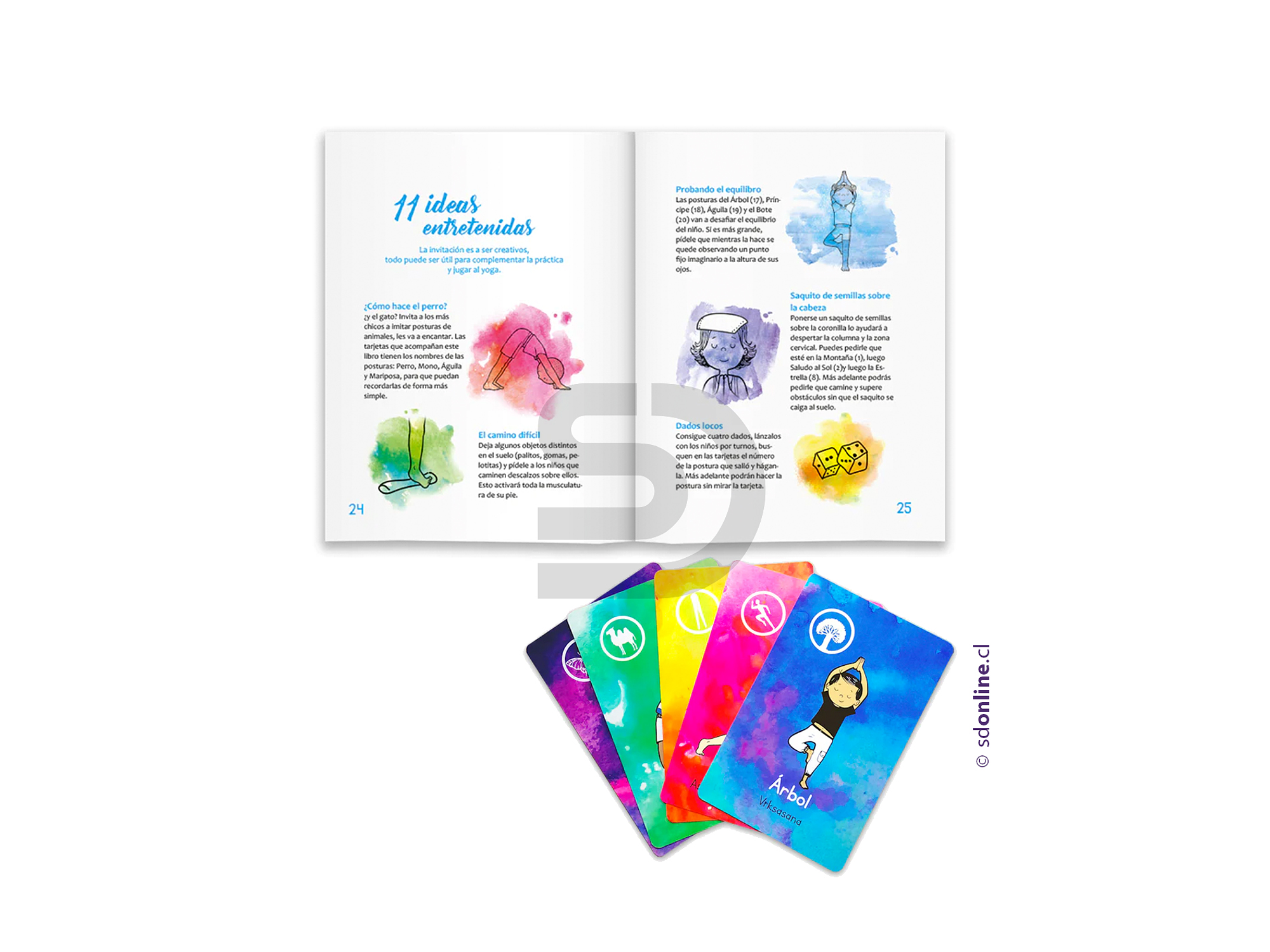 Libro Juguemos al Yoga + set de cartas  1