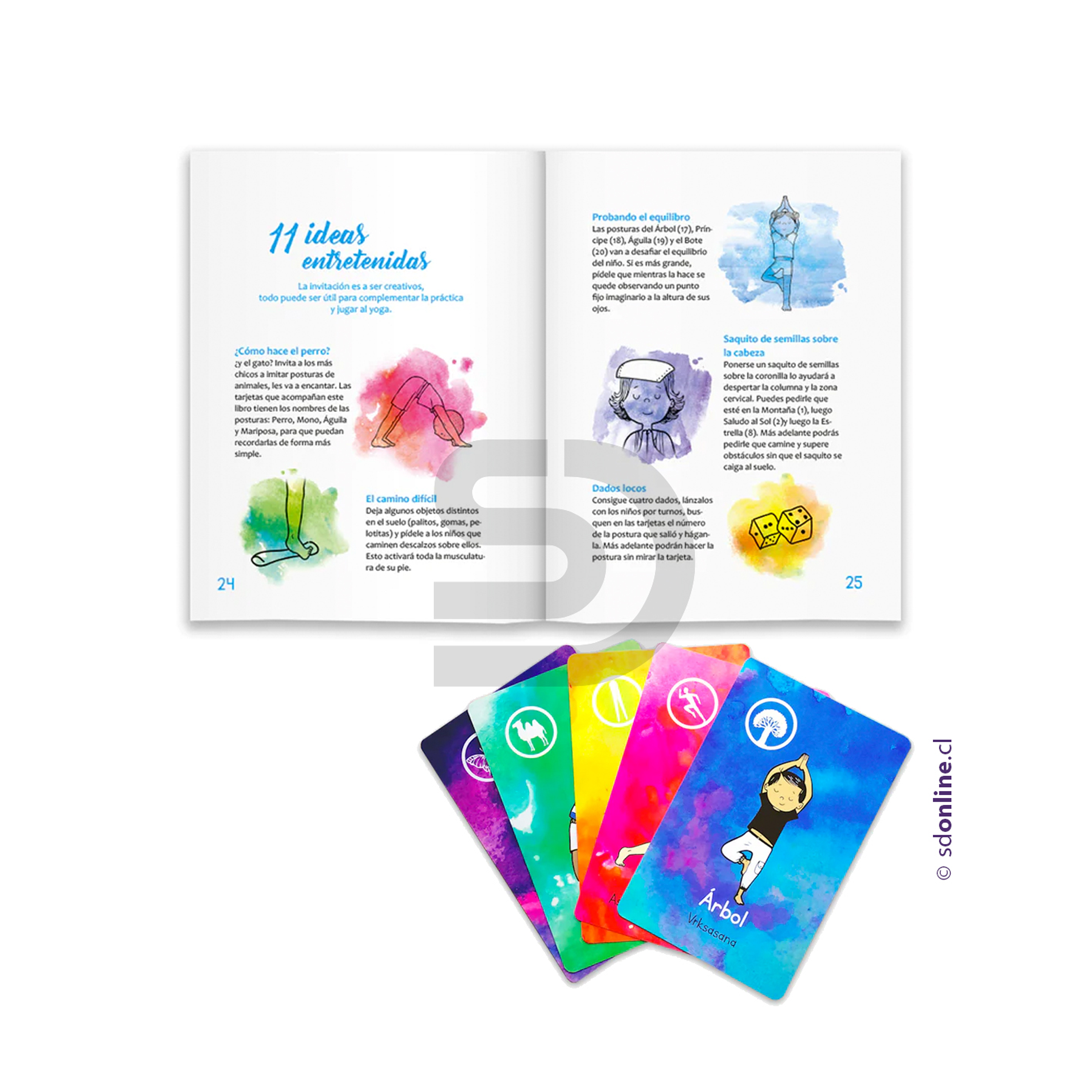 Libro Juguemos al Yoga + set de cartas  1