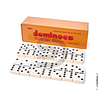 Domino caja plástica con diseño de madera