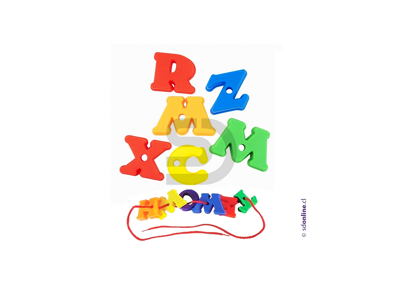 Enhebrando letras mayusculas 1