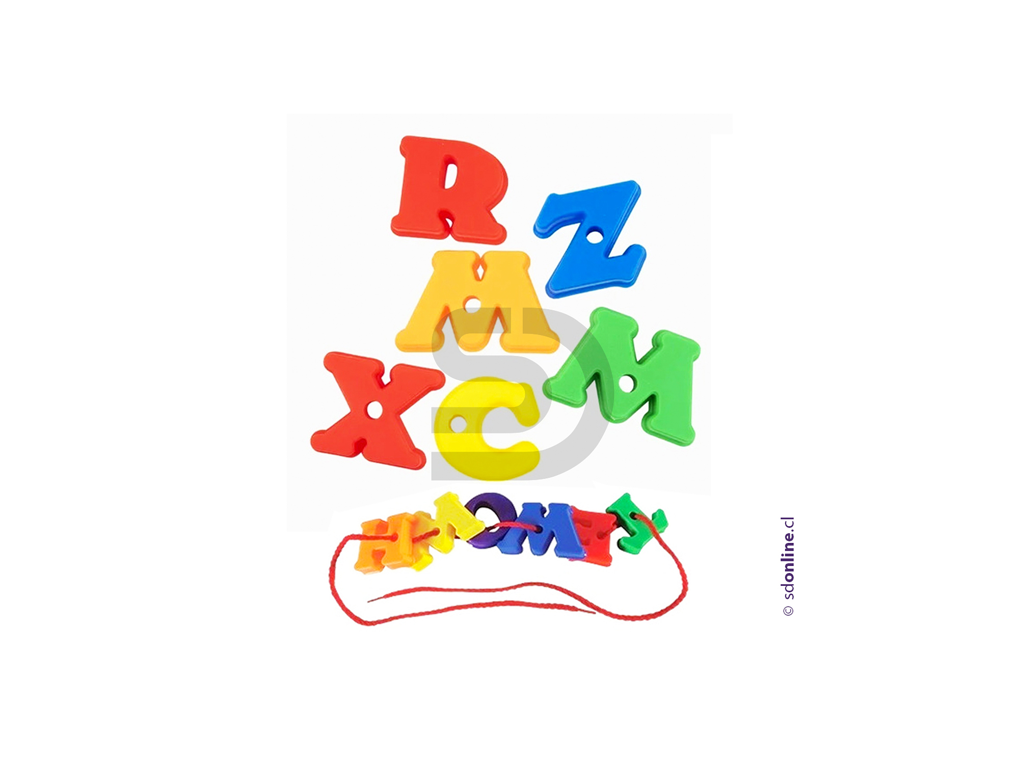 Enhebrando letras mayusculas 1