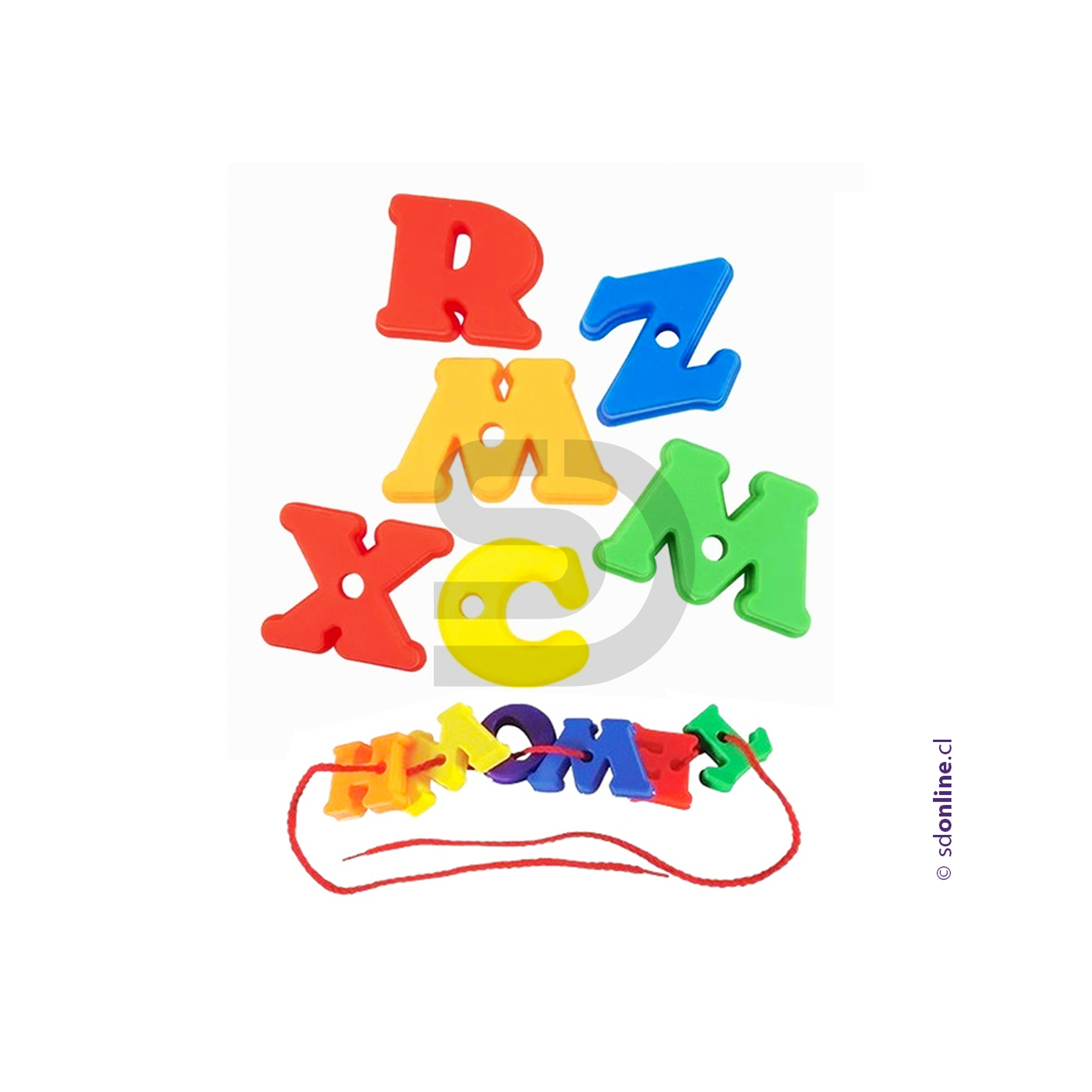 Enhebrando letras mayusculas 1