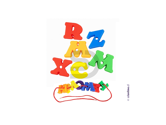 Enhebrando letras mayusculas 1