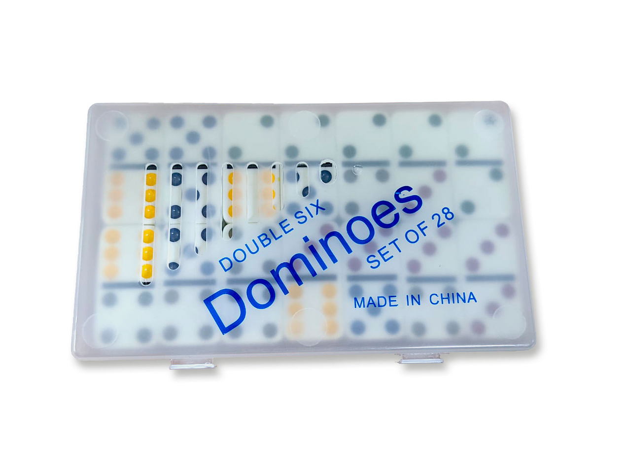Domino colores caja plastica 8mm  1