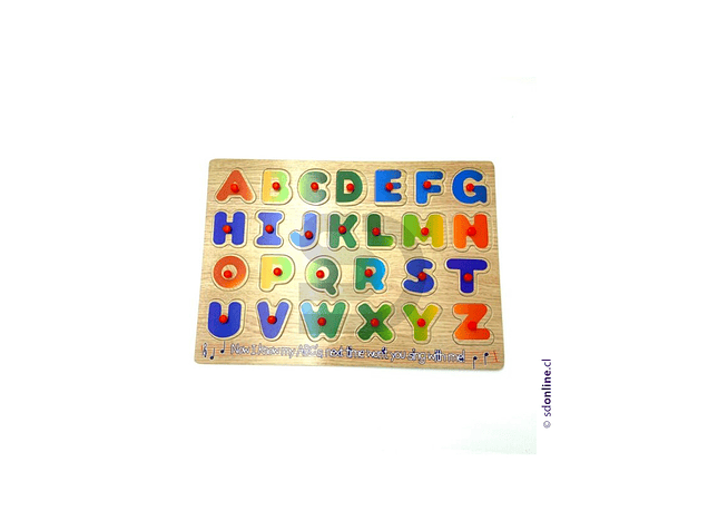 Puzzle letras de madera 1