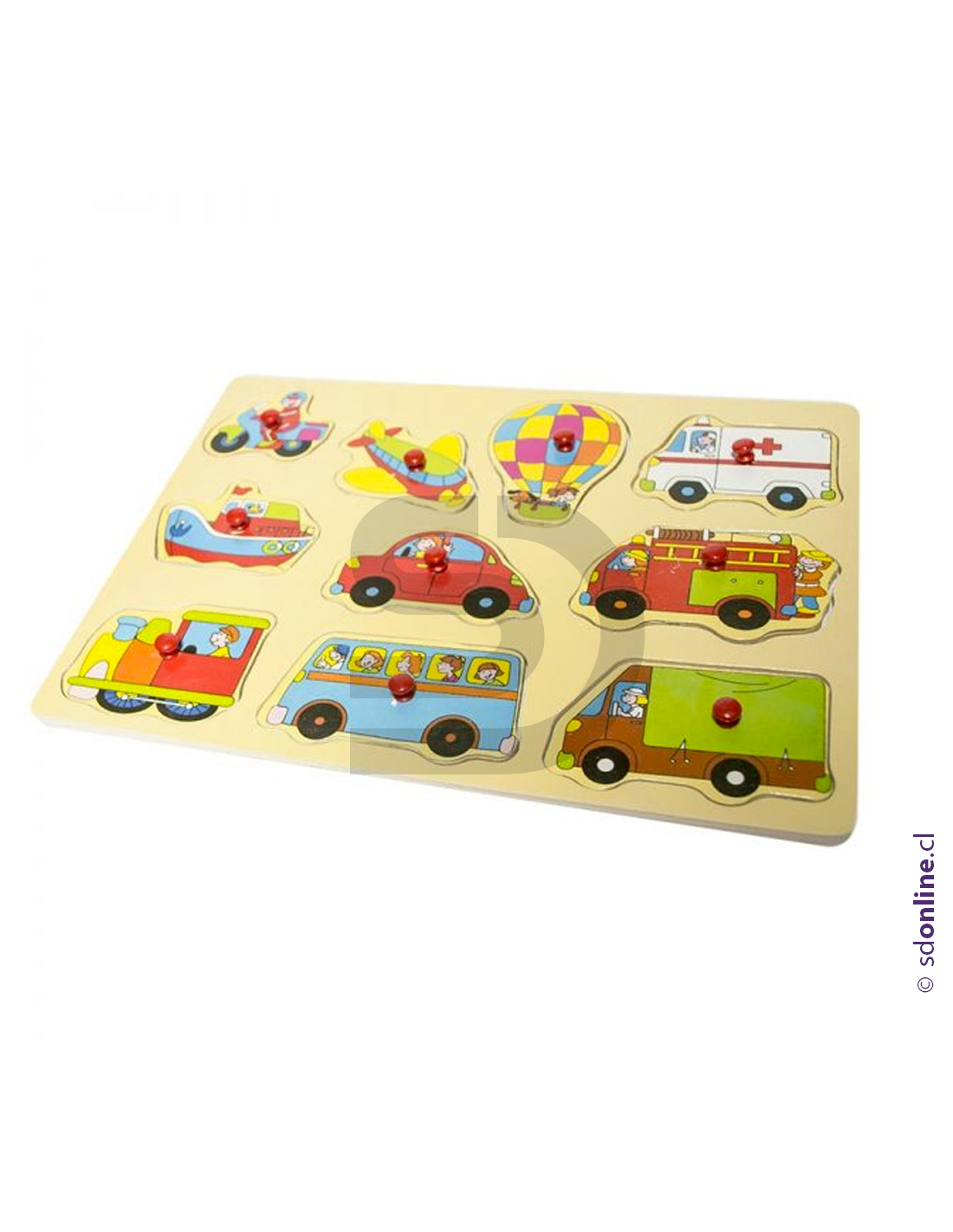 Puzzle transporte de madera