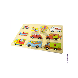 Puzzle transporte de madera