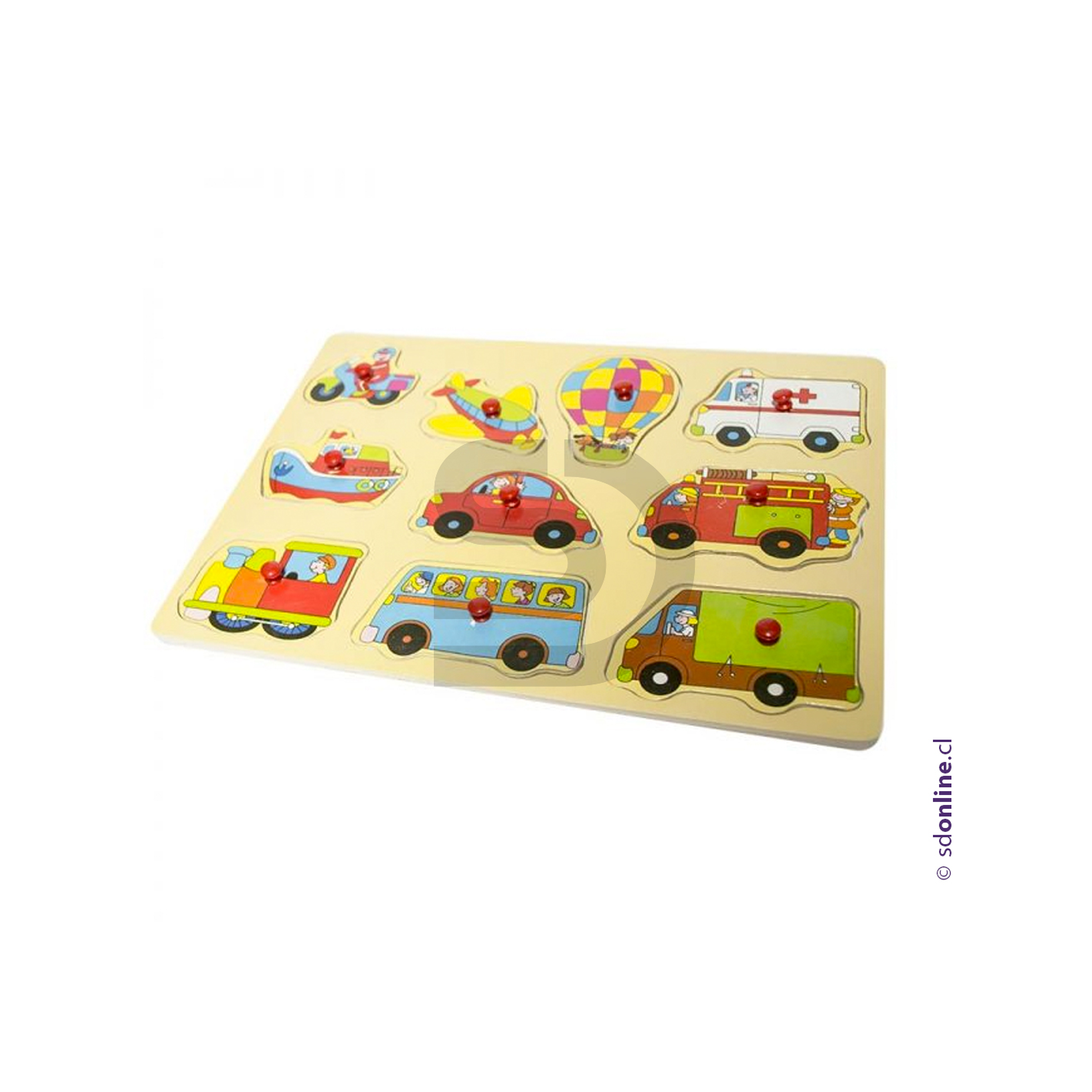 Puzzle transporte de madera 1