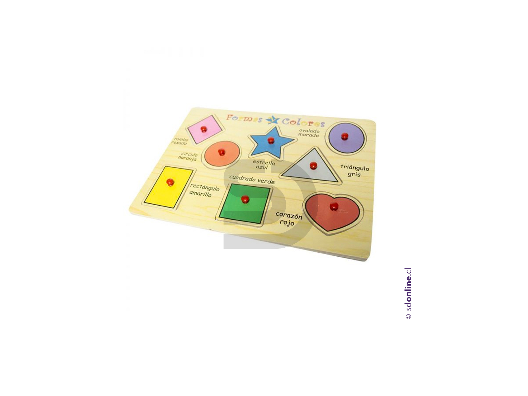 Puzzle geometrico de madera 1