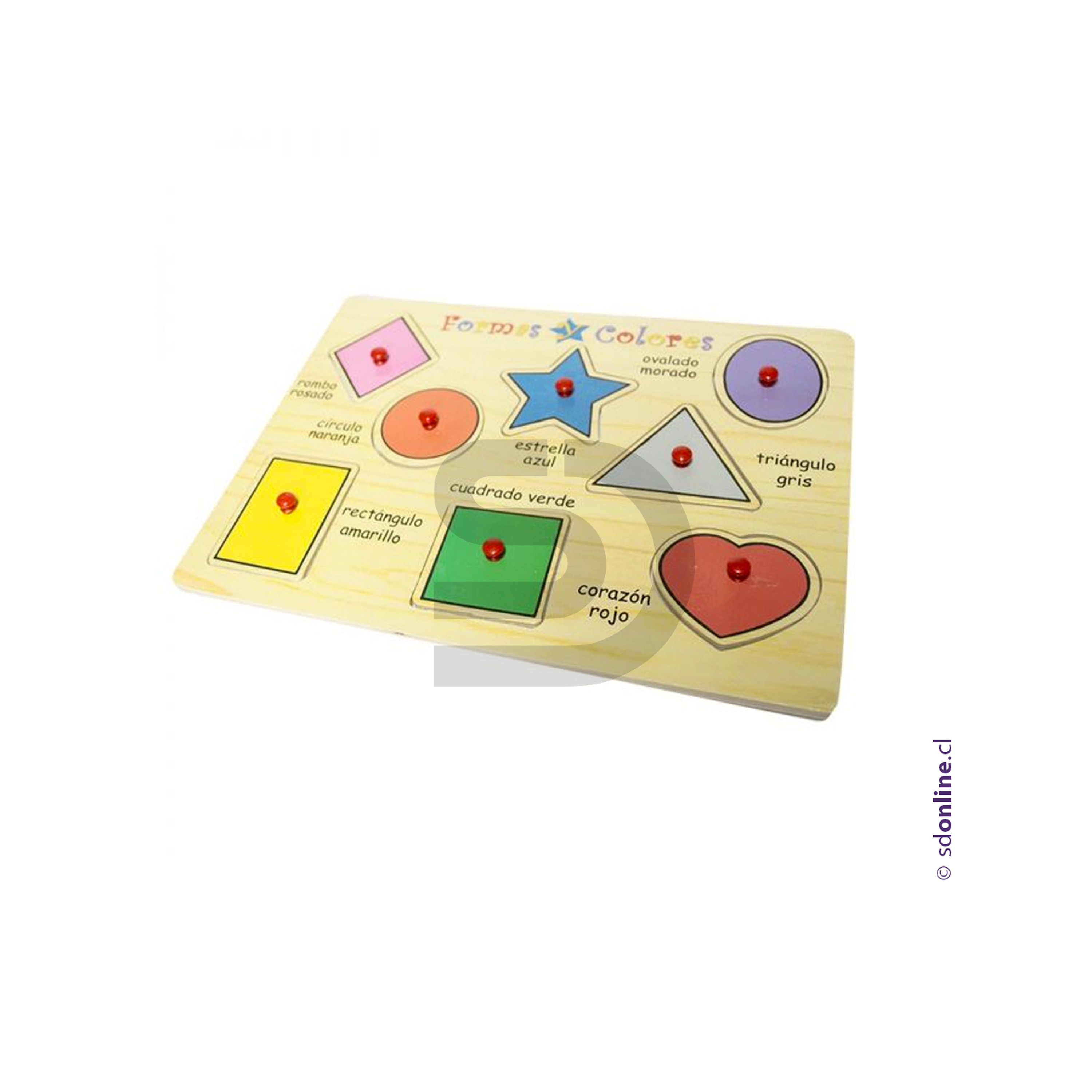 Puzzle geometrico de madera 1