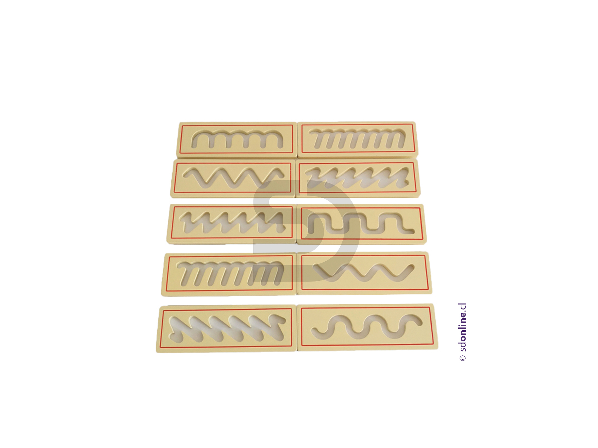 Set 10 guias pre-escritura madera 1