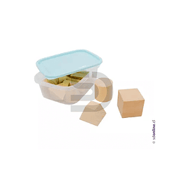 Cuerpos geométricos madera 12piezas - con caja plástica