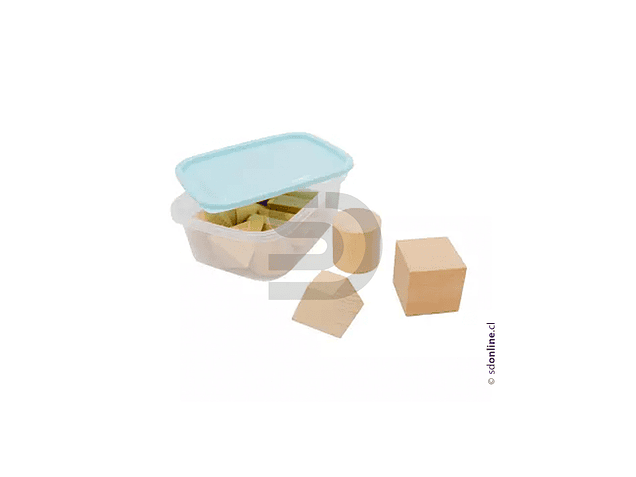 Cuerpos geométricos madera 12piezas - con caja plástica 1