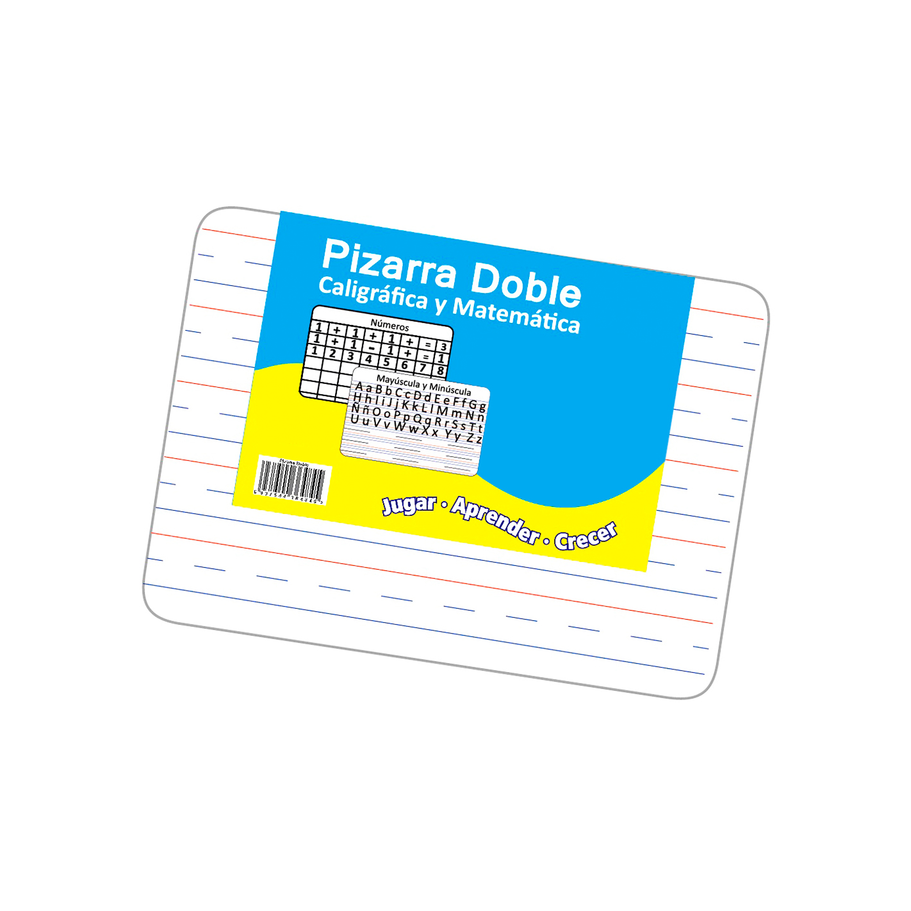 Pizarra matematica y caligrafica madera sin borde 30x25cm 2