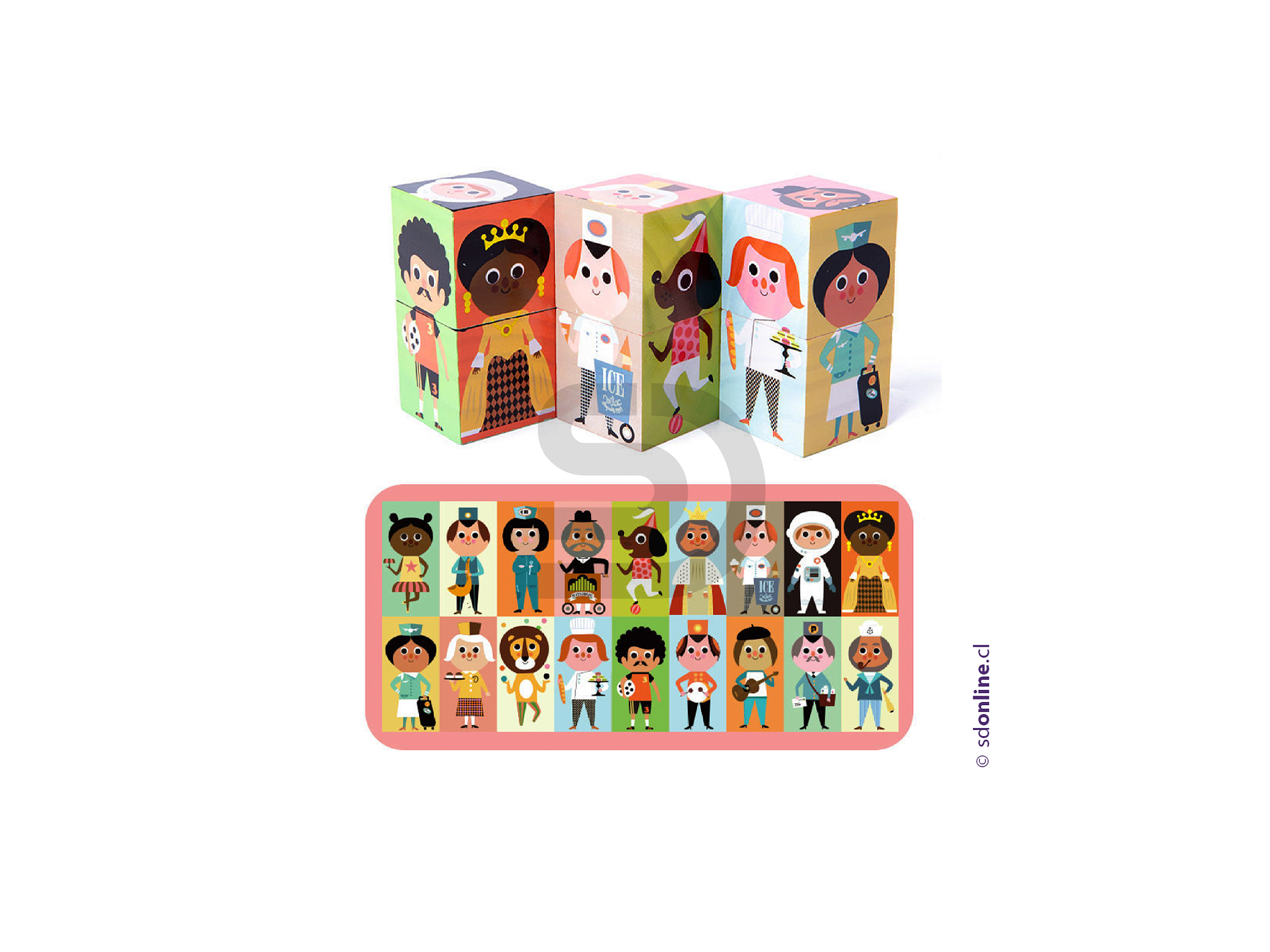 Rompecabeza cubos madera 1