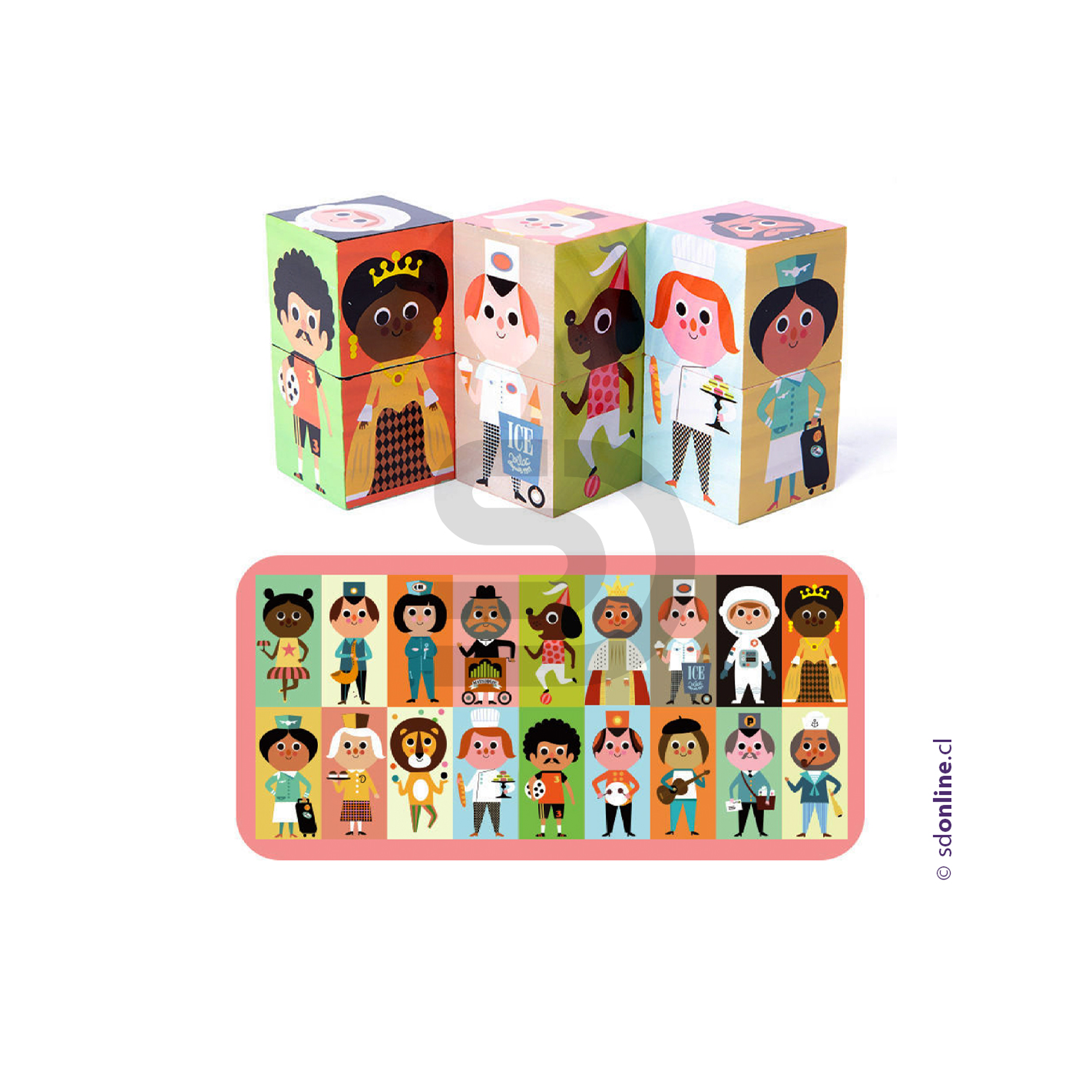 Rompecabeza cubos madera 1