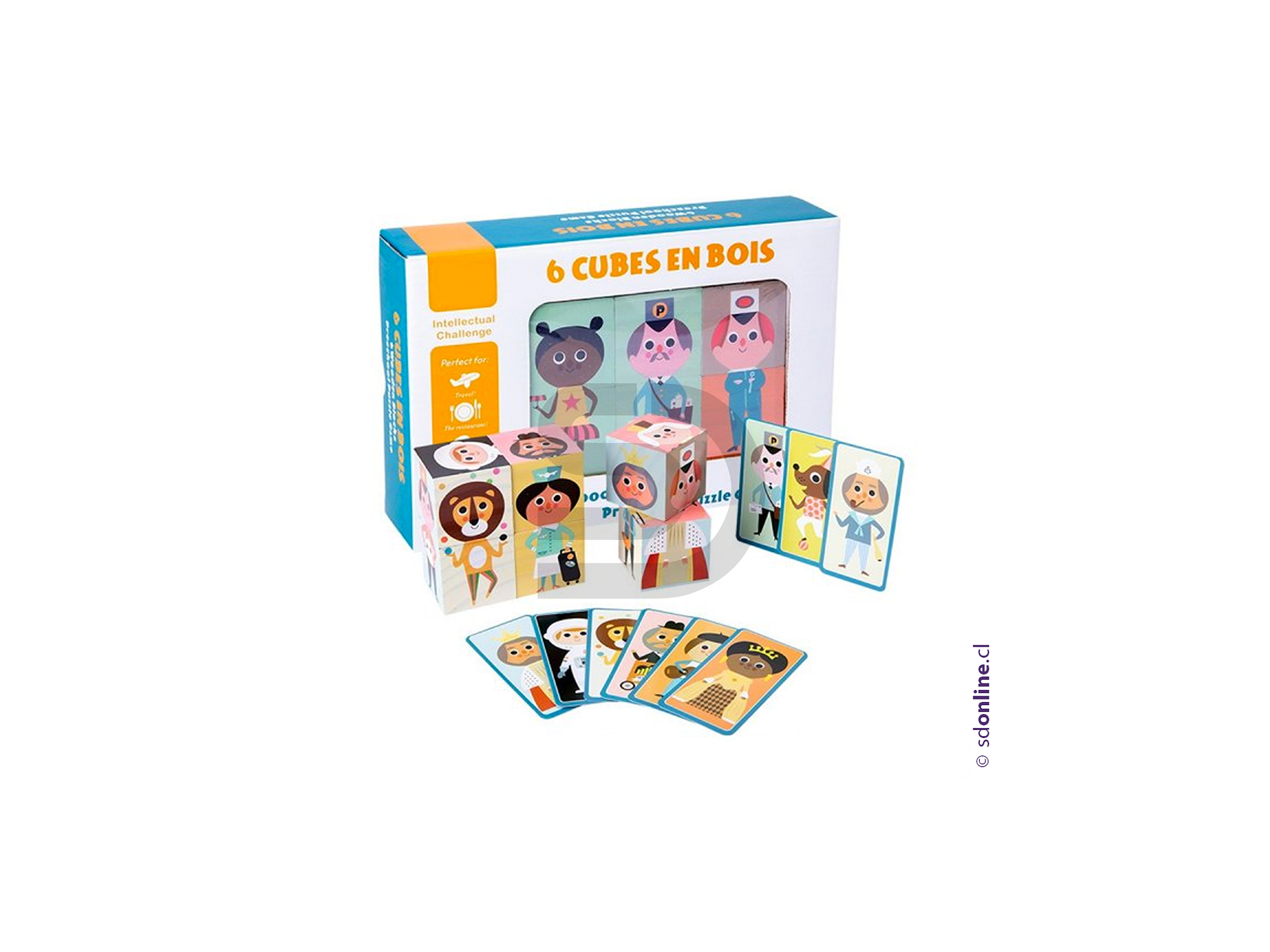 Rompecabeza cubos madera 3