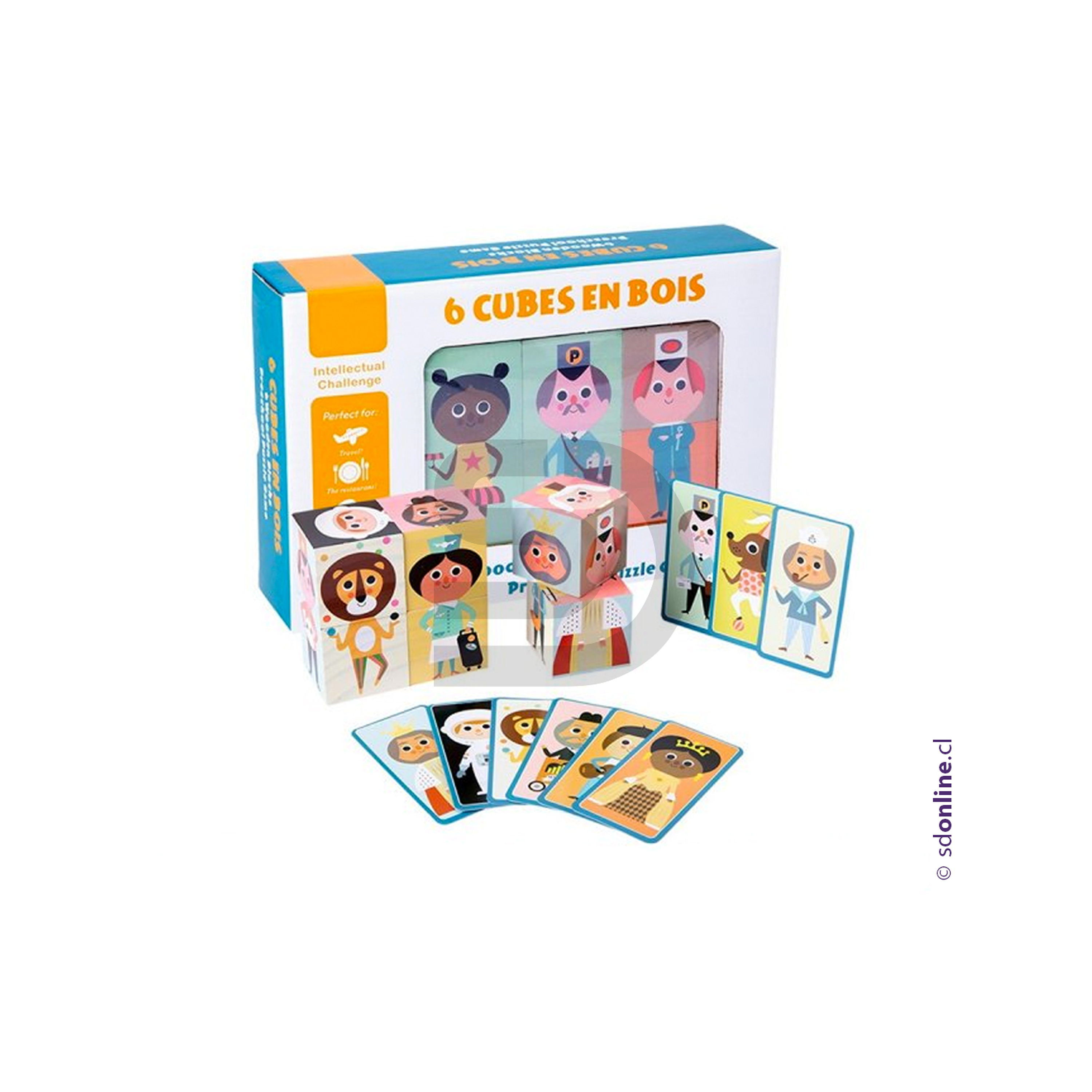 Rompecabeza cubos madera 3