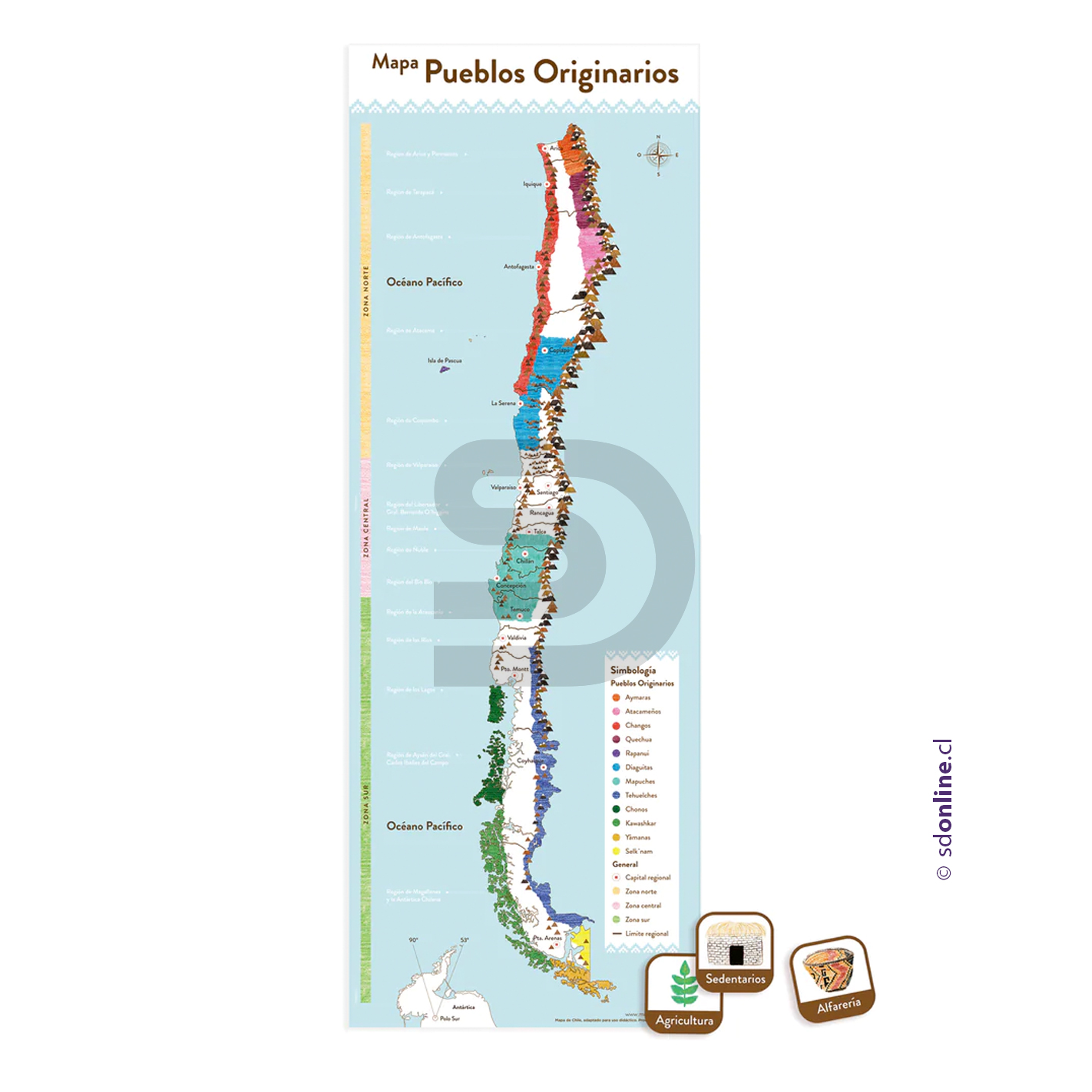 Mapas de pueblos originarios de Chile 1