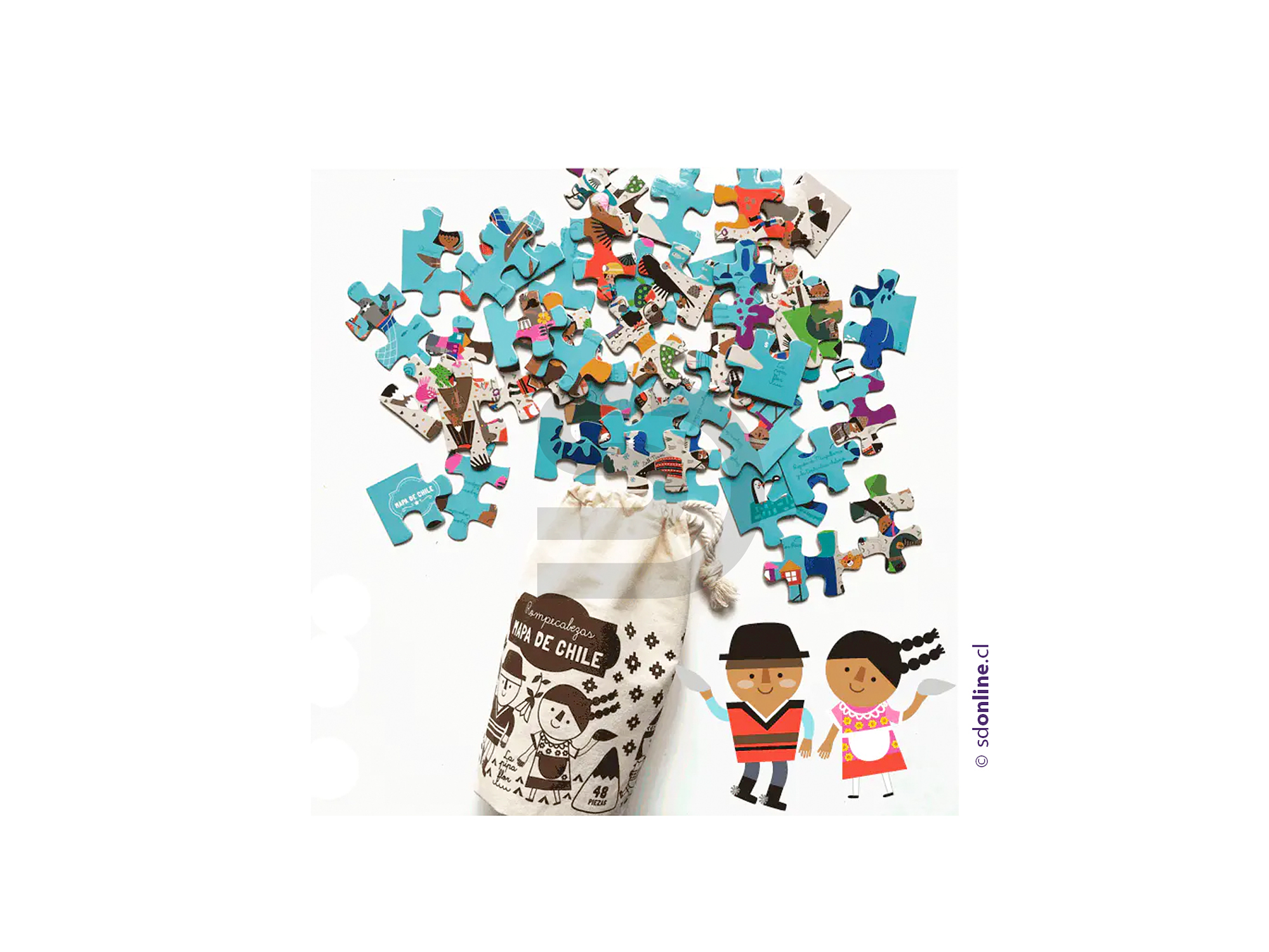 Puzzle mapa de chile 1