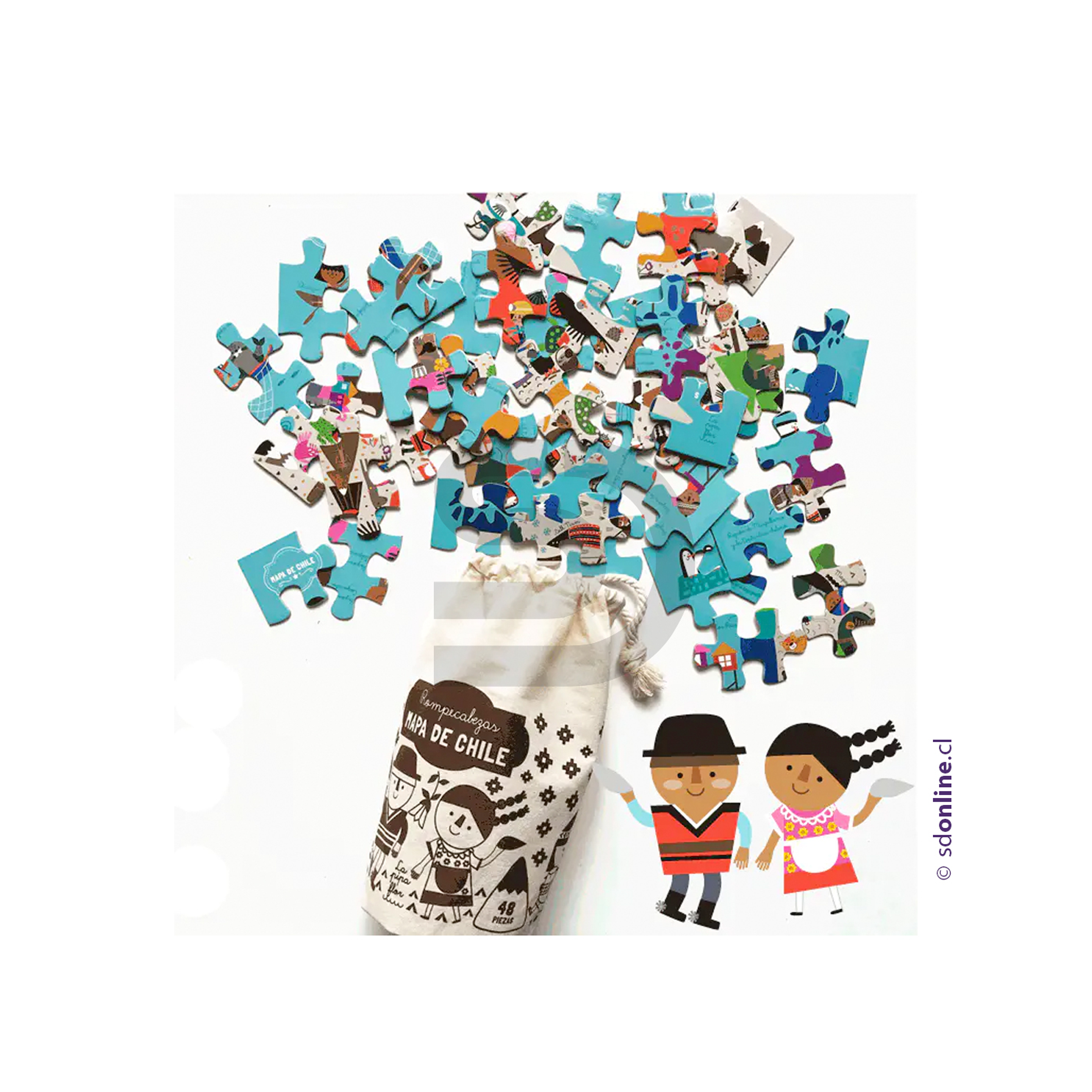 Puzzle mapa de chile 1