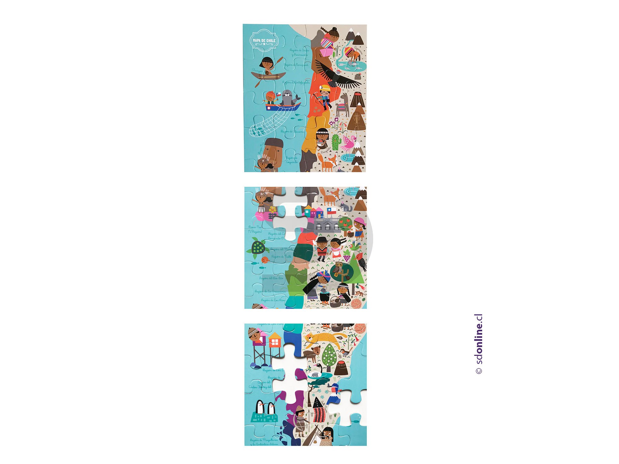 Puzzle mapa de chile 2