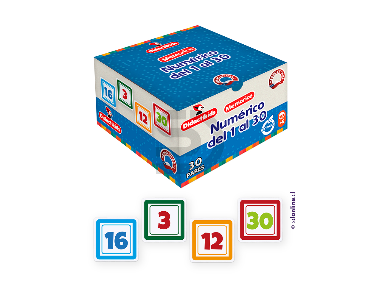 Memorice Numérico del 1 al 30 1
