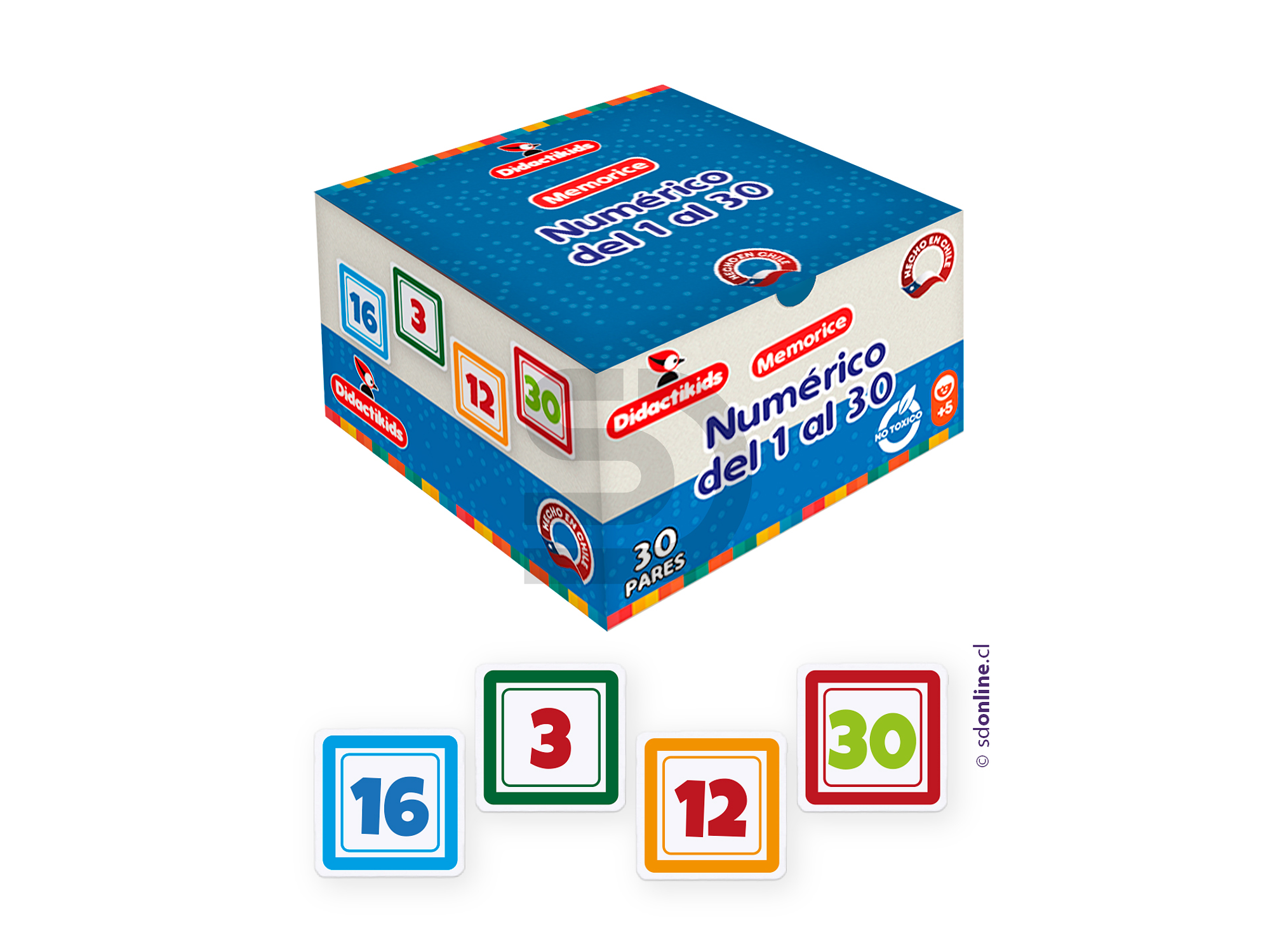 Memorice Numérico del 1 al 30 1