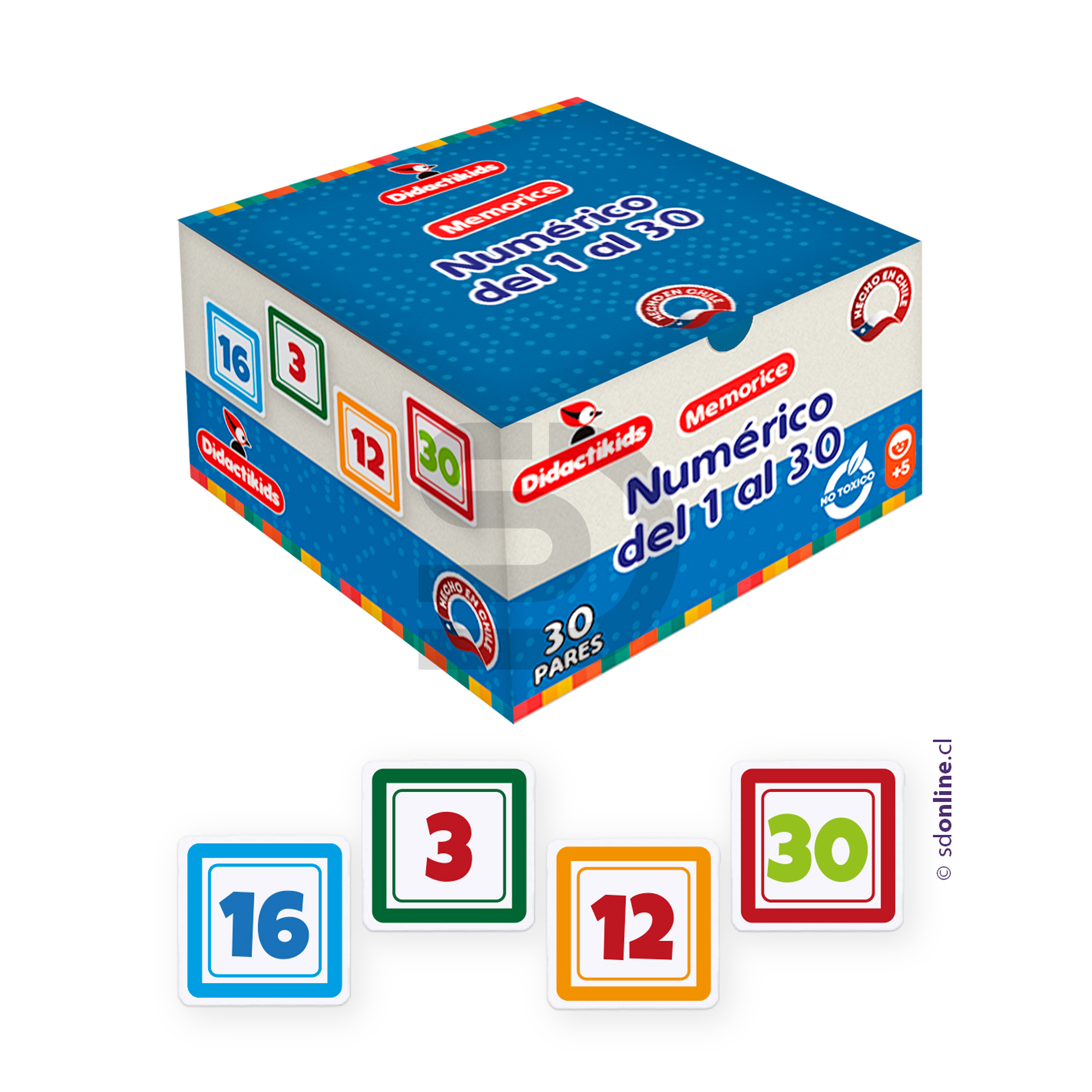 Memorice Numérico del 1 al 30 1