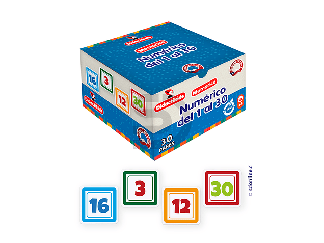 Memorice Numérico del 1 al 30 1