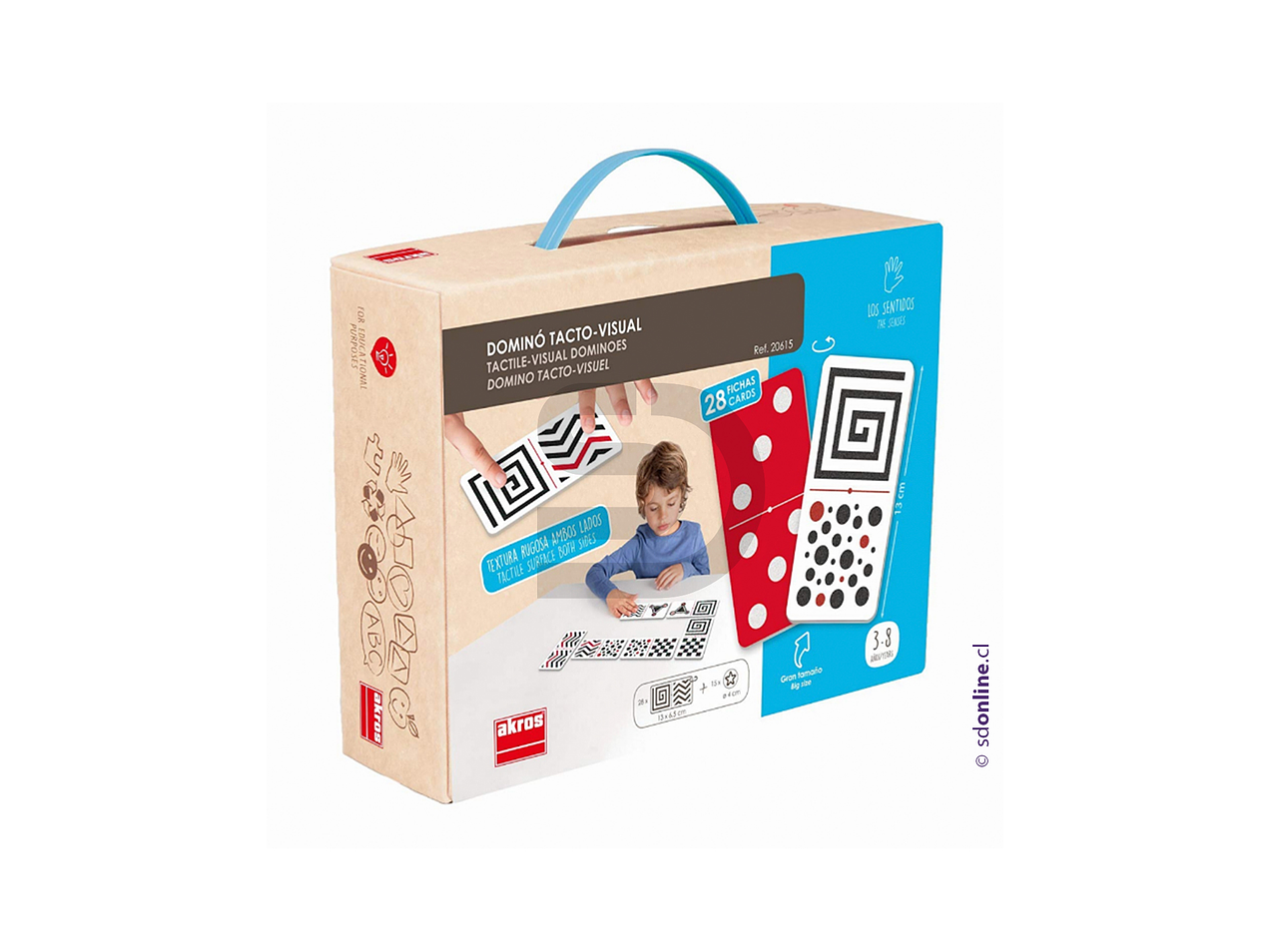 Dominó táctil con contraste 1