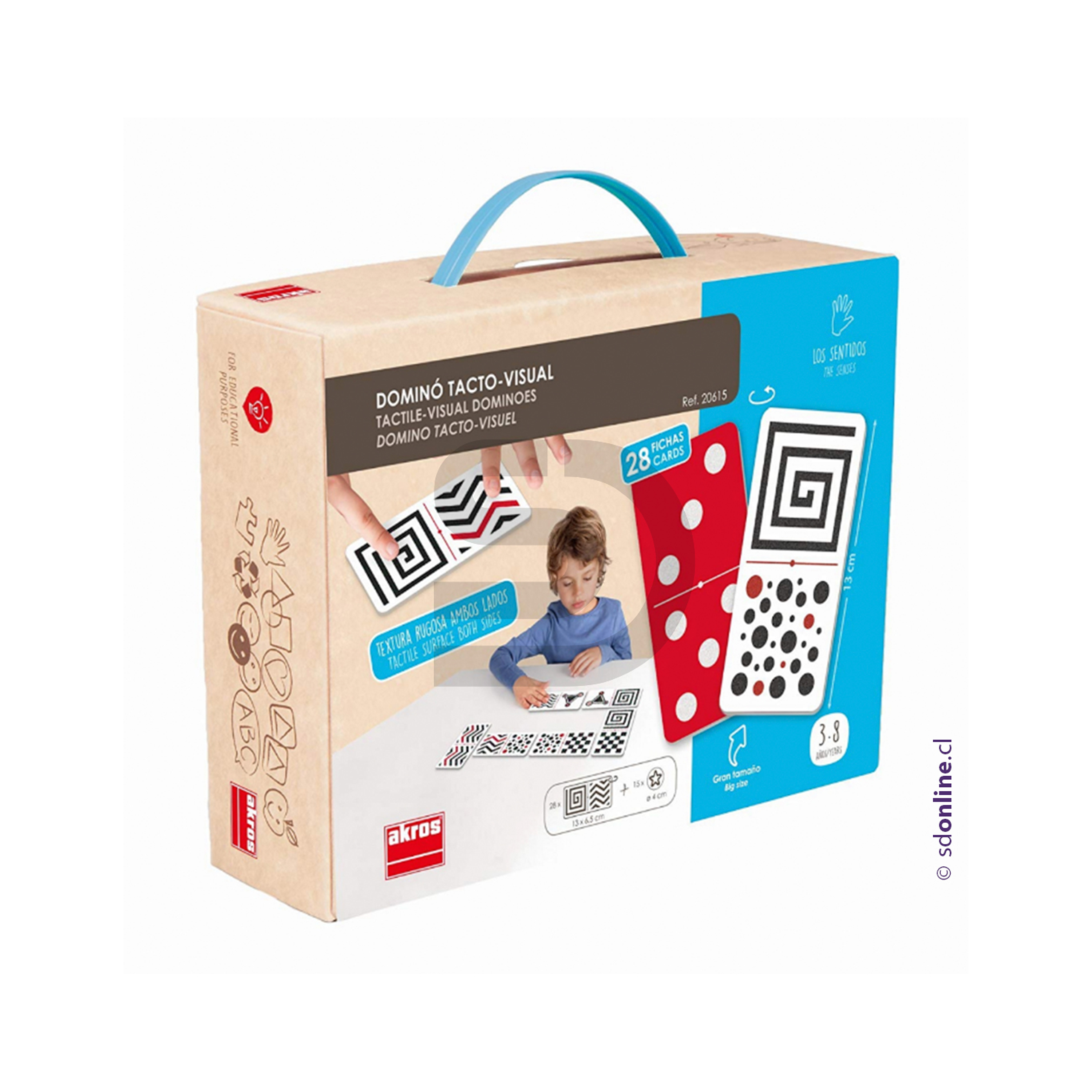 Dominó táctil con contraste 1