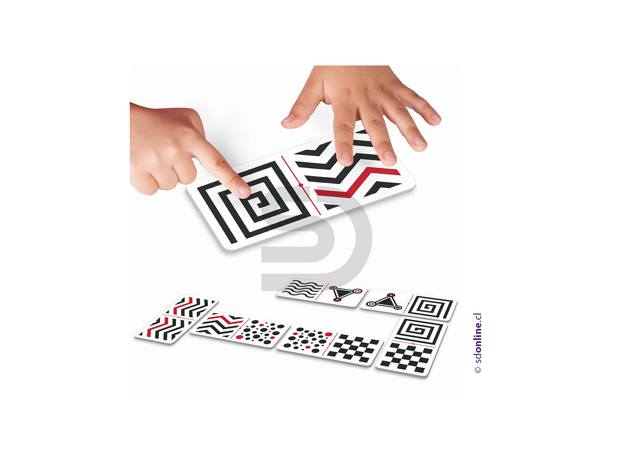 Dominó táctil con contraste 2