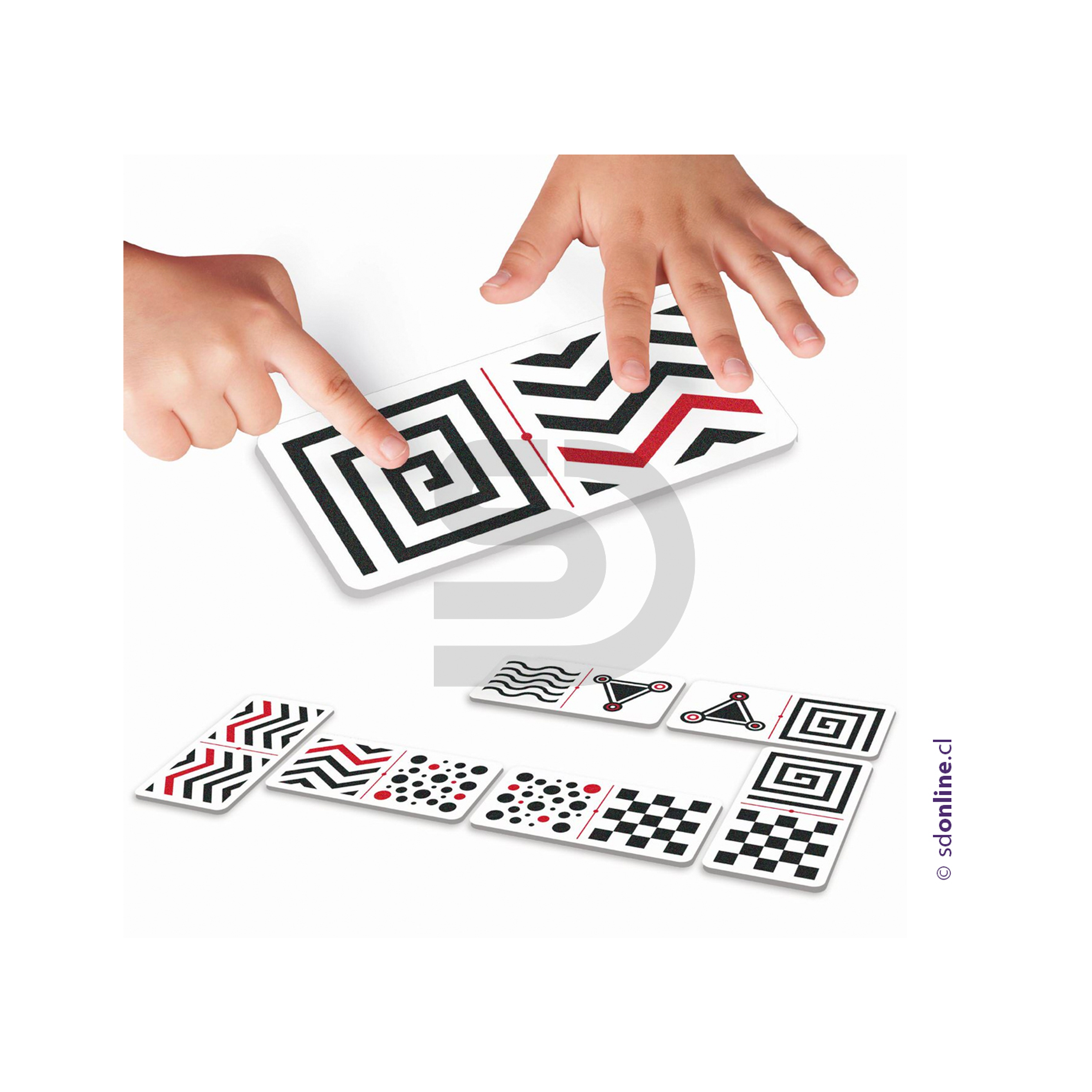 Dominó táctil con contraste 2