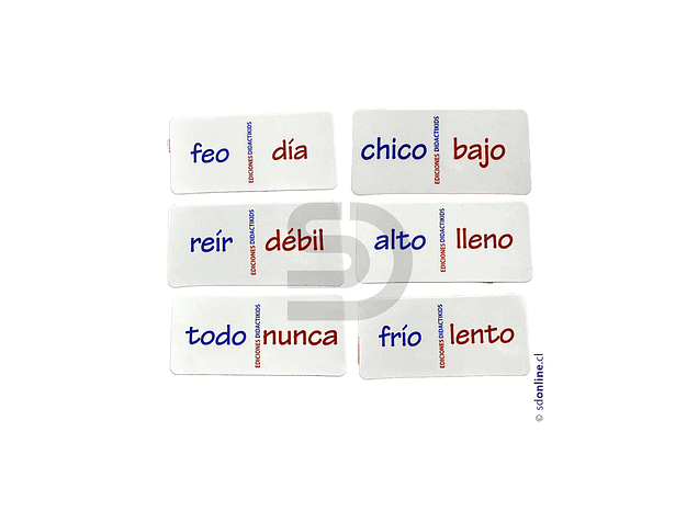 Dominó de antónimos - Vol 1 Eco 1