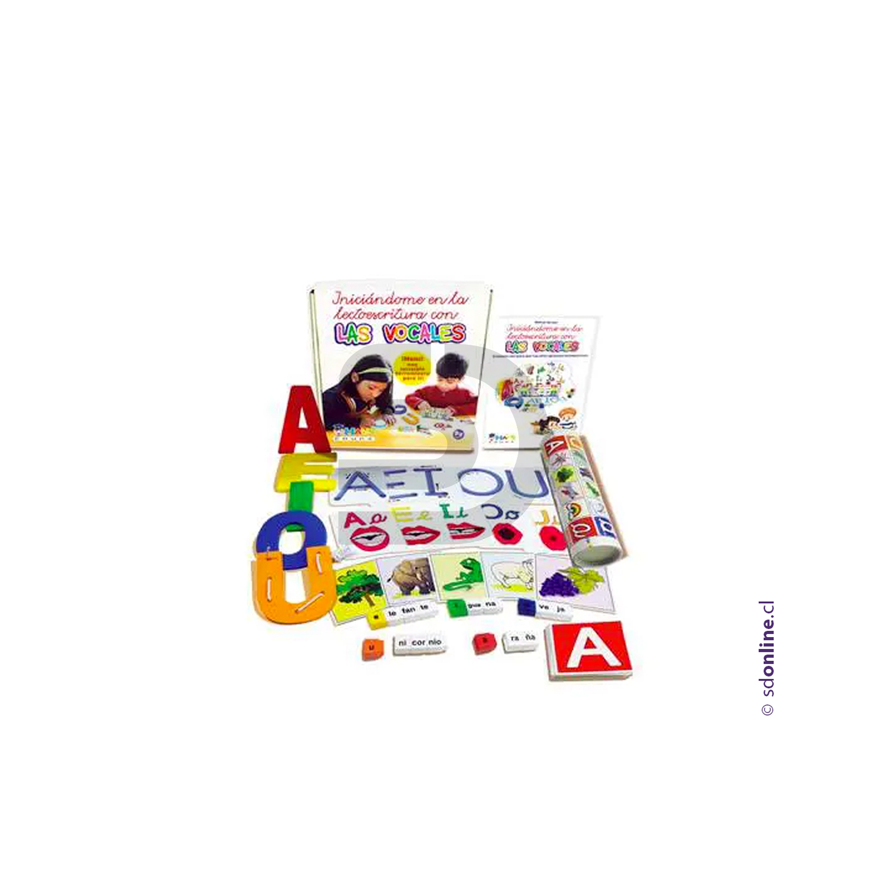 Kit de lectoescritura con vocales 1